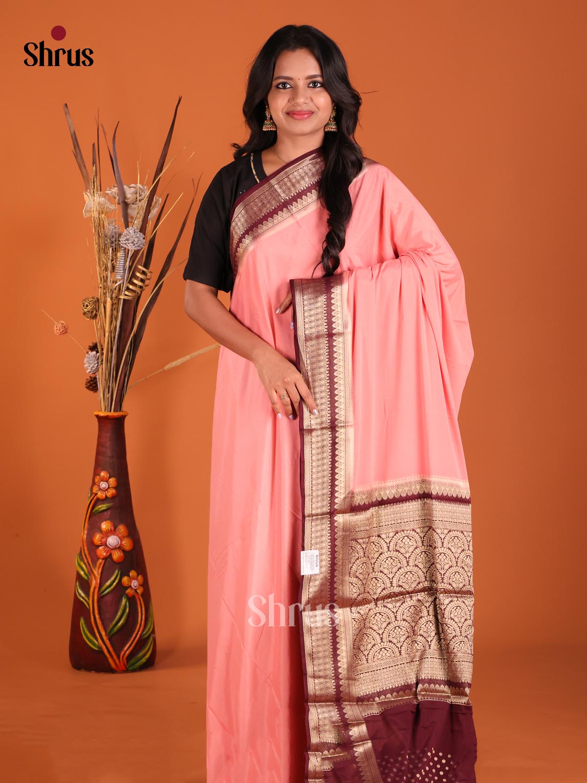 DGS25447 - Mysoresilk-halfpure Saree - Shop on Shrus.com