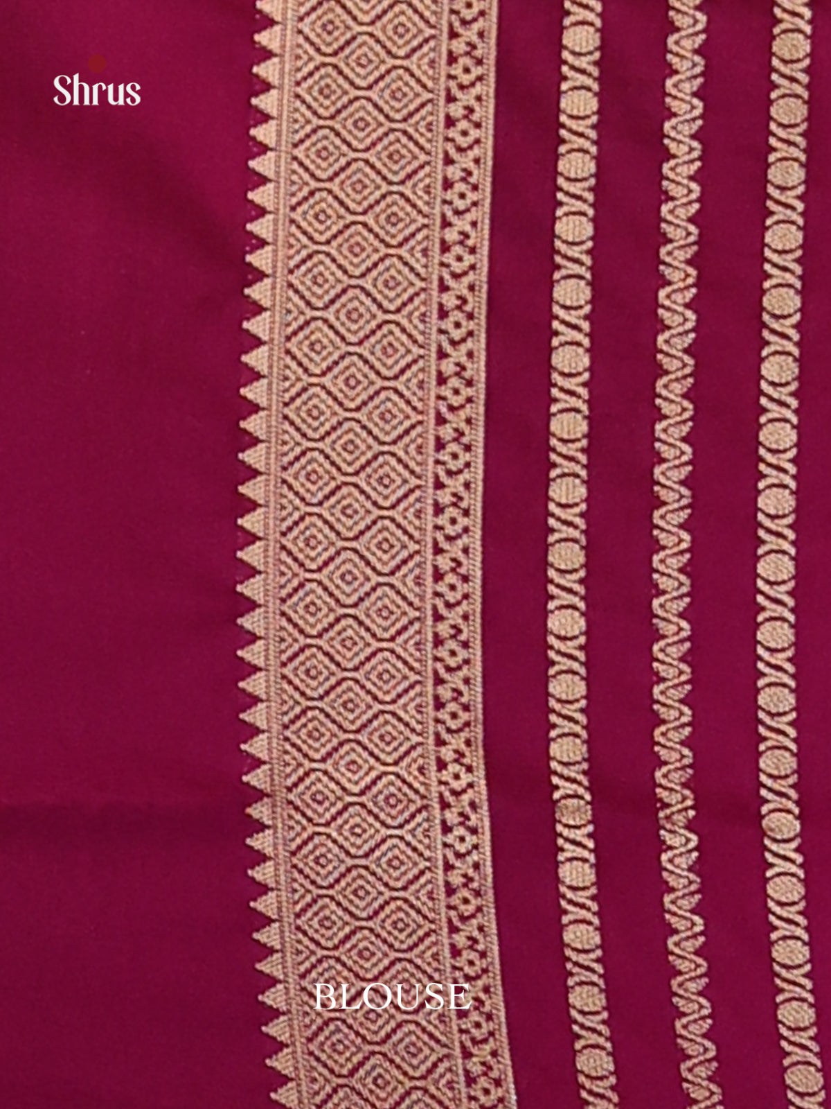 Blue & Purple - Mysoresilk-halfpure Saree