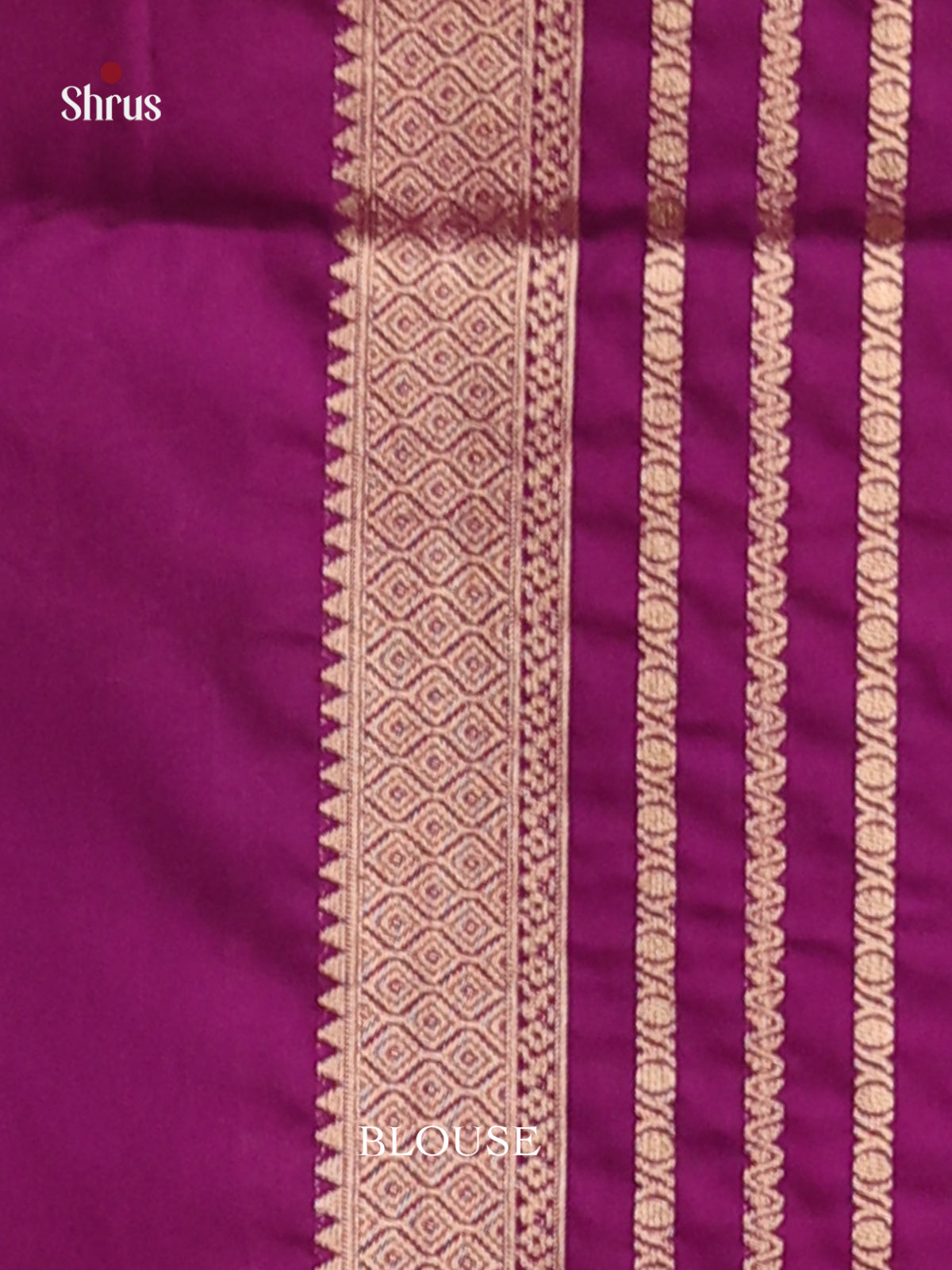 Pastel Blue & Purple - Mysoresilk-halfpure Saree - Shop on Shrus.com