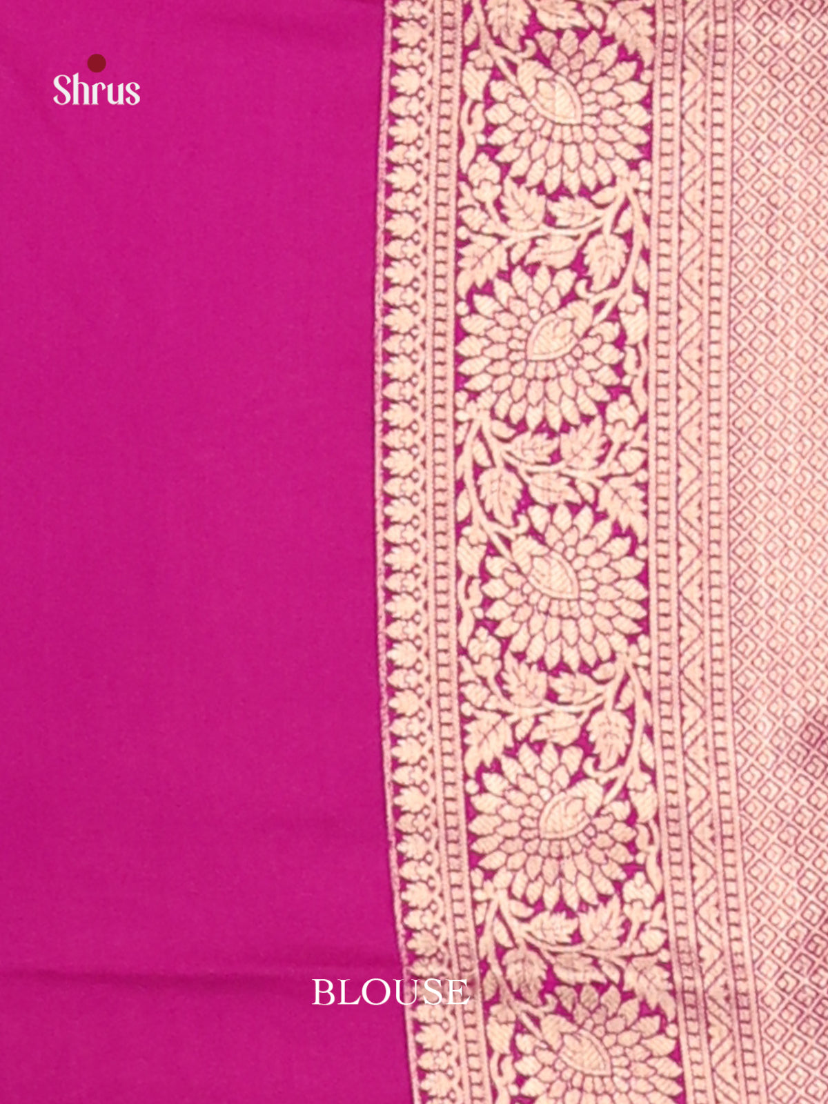 Majenta(Single Tone) - Mysoresilk-halfpure Saree - Shop on Shrus.com