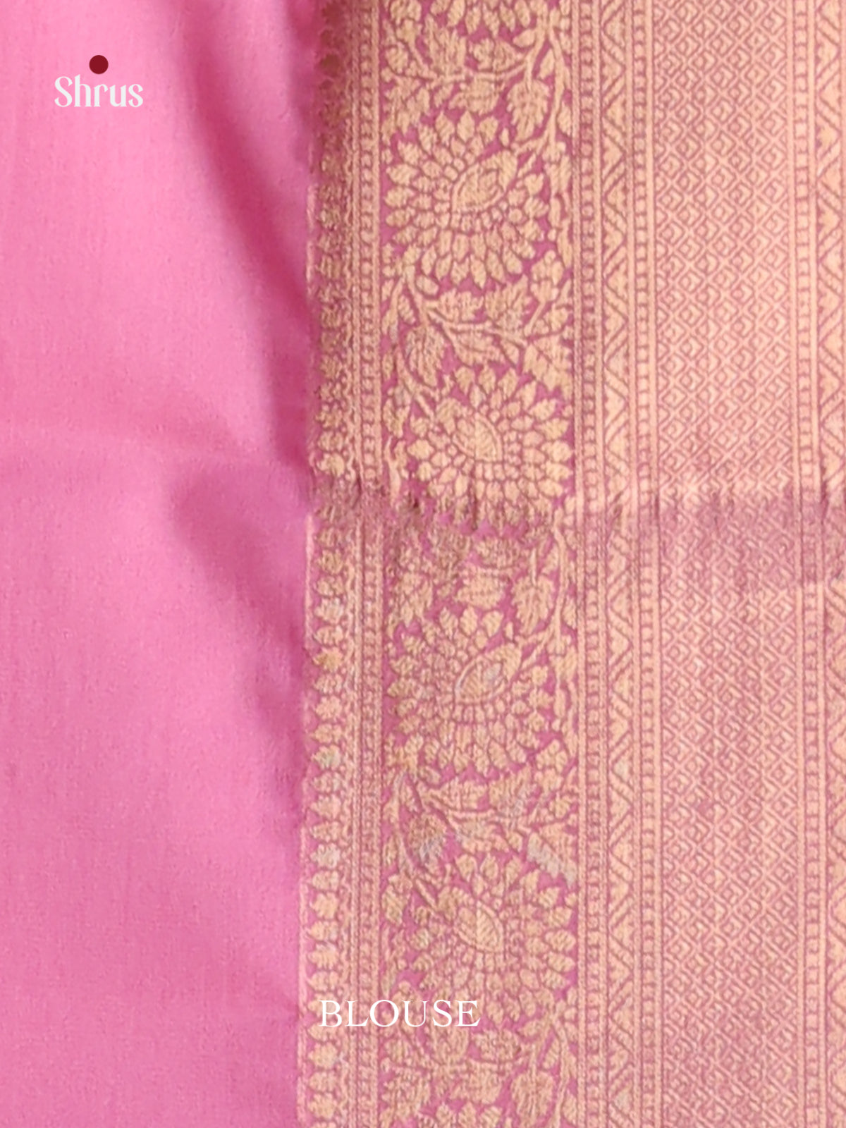 Pink(Single Tone) - Mysoresilk-halfpure Saree - Shop on Shrus.com