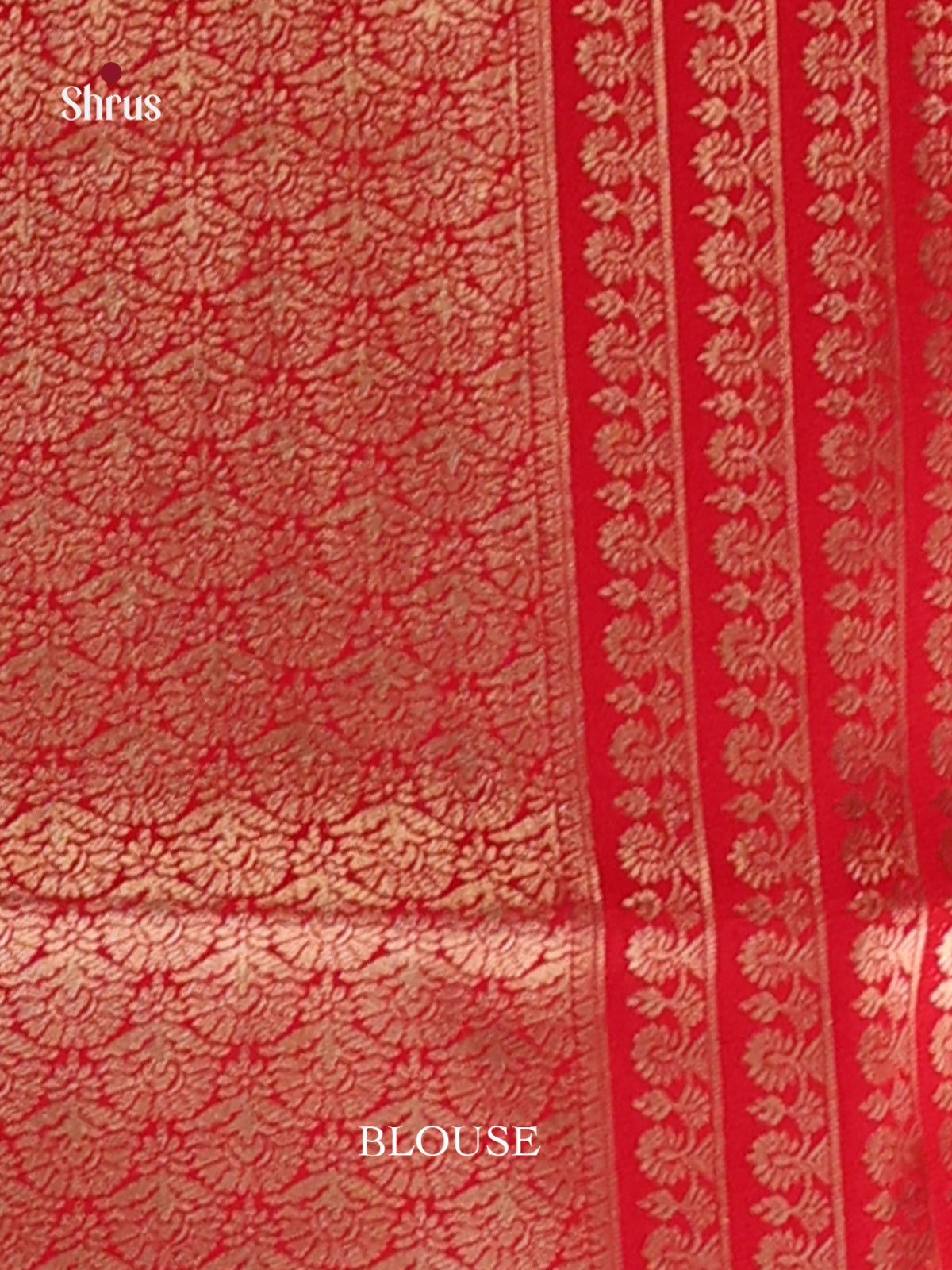 Purple & Red - Mysoresilk-halfpure Saree 1