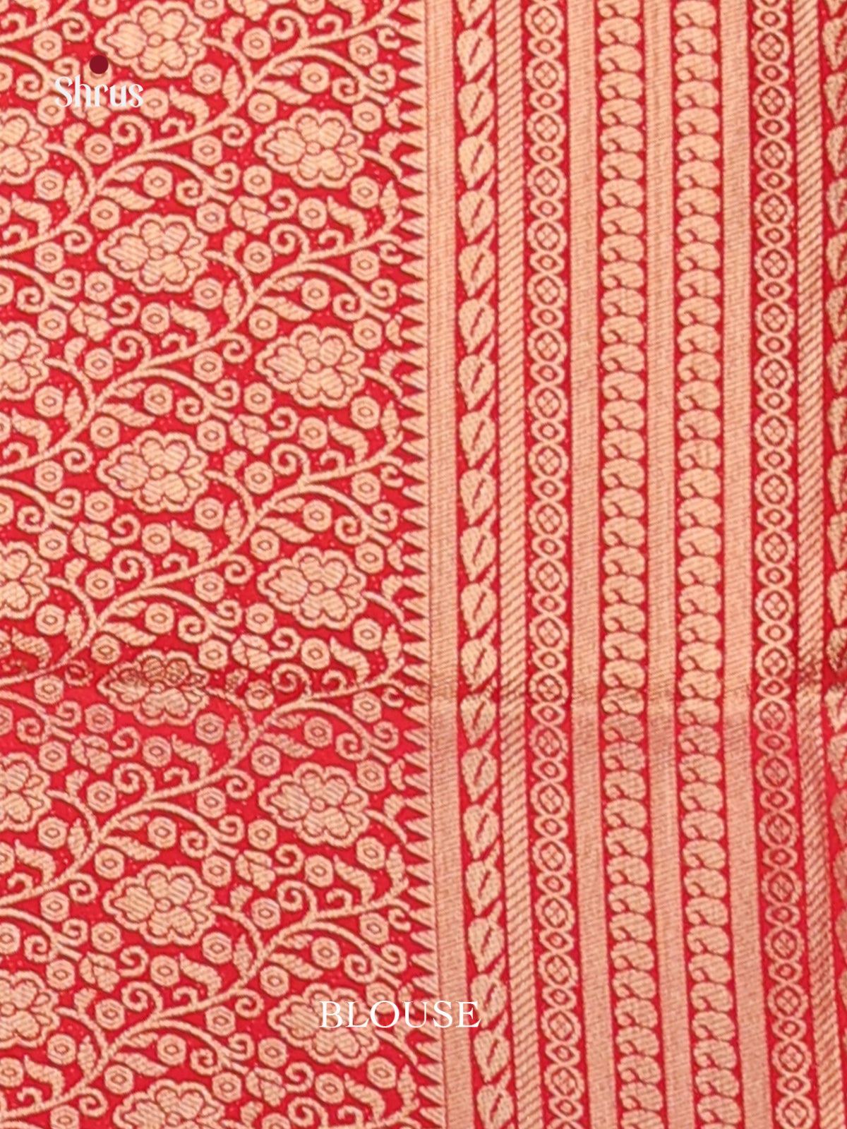 Blue & Red- Mysoresilk-halfpure Saree