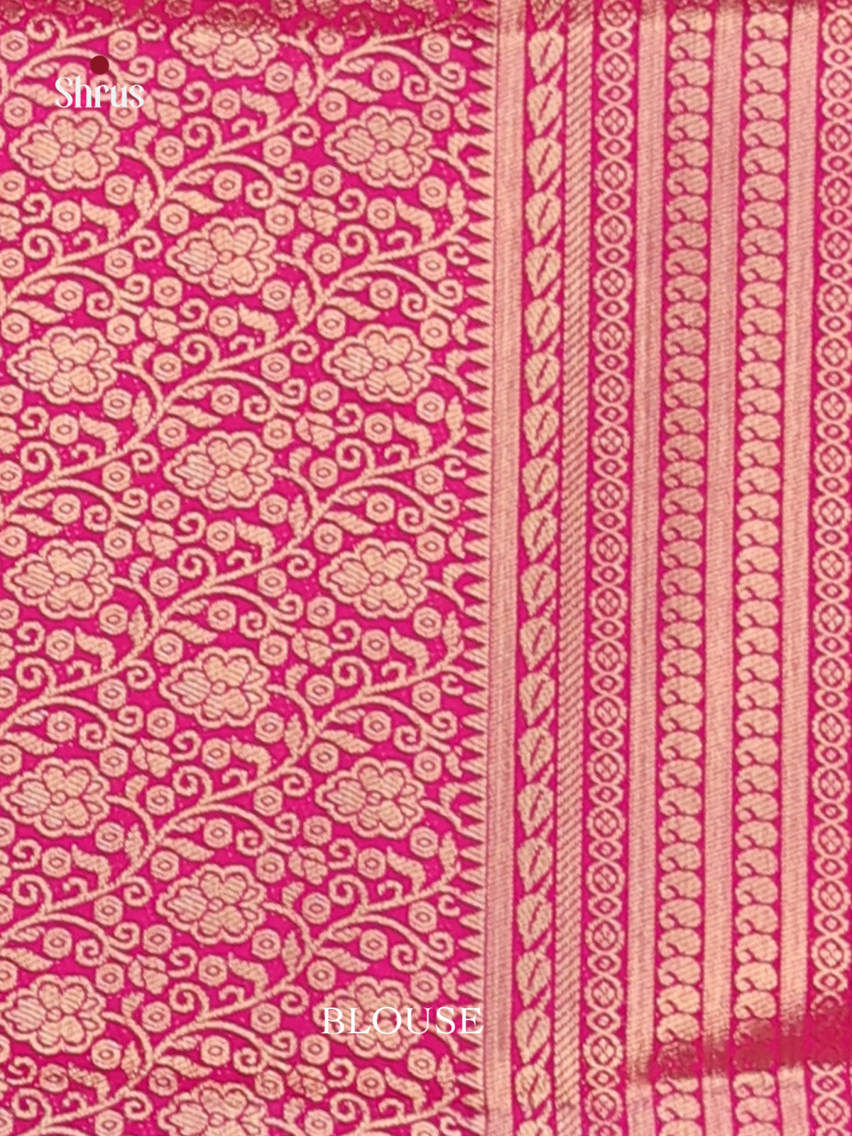 Yellow & Pink - Mysoresilk-halfpure Saree - Shop on Shrus.com