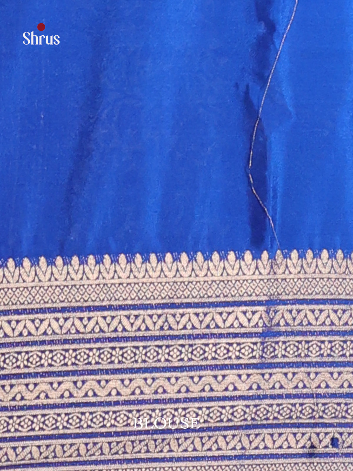 Pastel Blue & Blue- Mysoresilk-halfpure Saree 1
