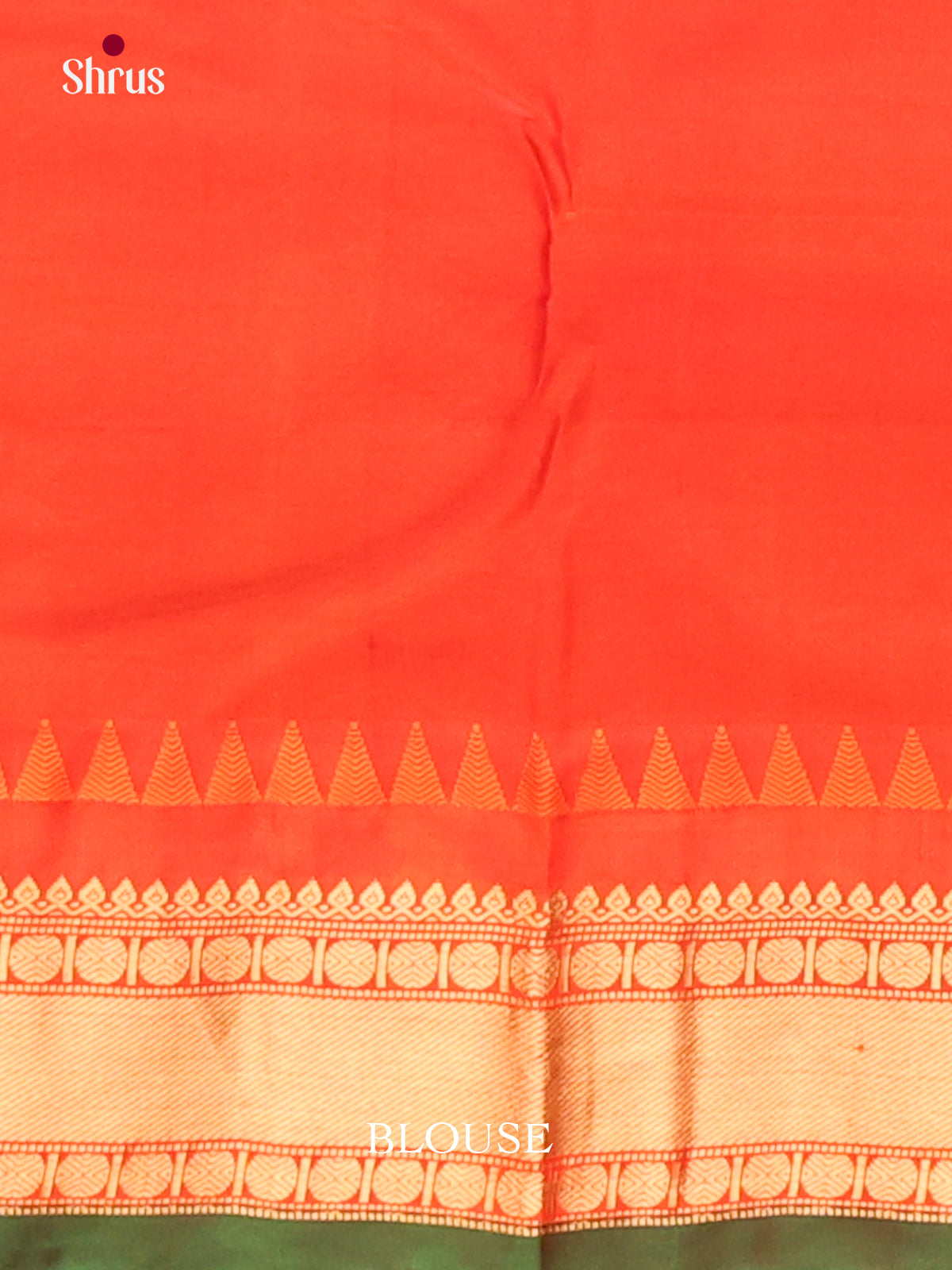 Timeless Black Gadwal Silk Saree with Opulent Orange ZAri Border & Brocade PAllu-2