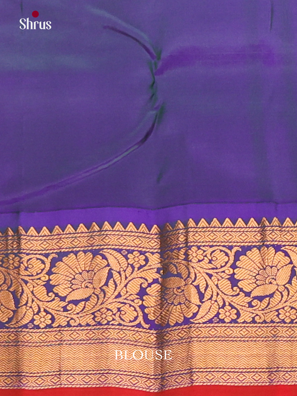Cute Orangish Pink Gadwal Silk Saree with Floral Zari Buttas & Blue Zari Border-2