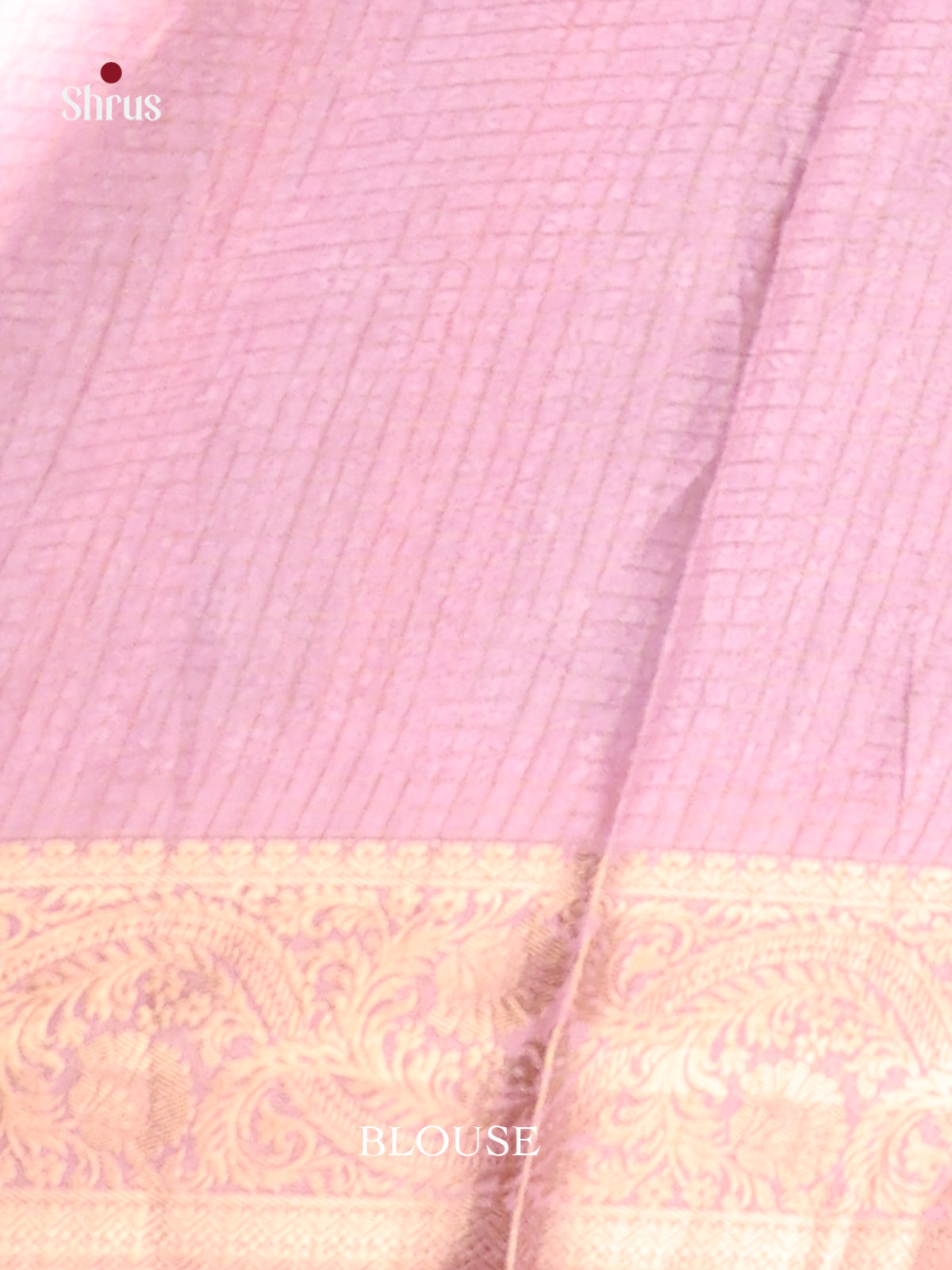 Pastel Blue & Lavender - Semi Dola silk Saree