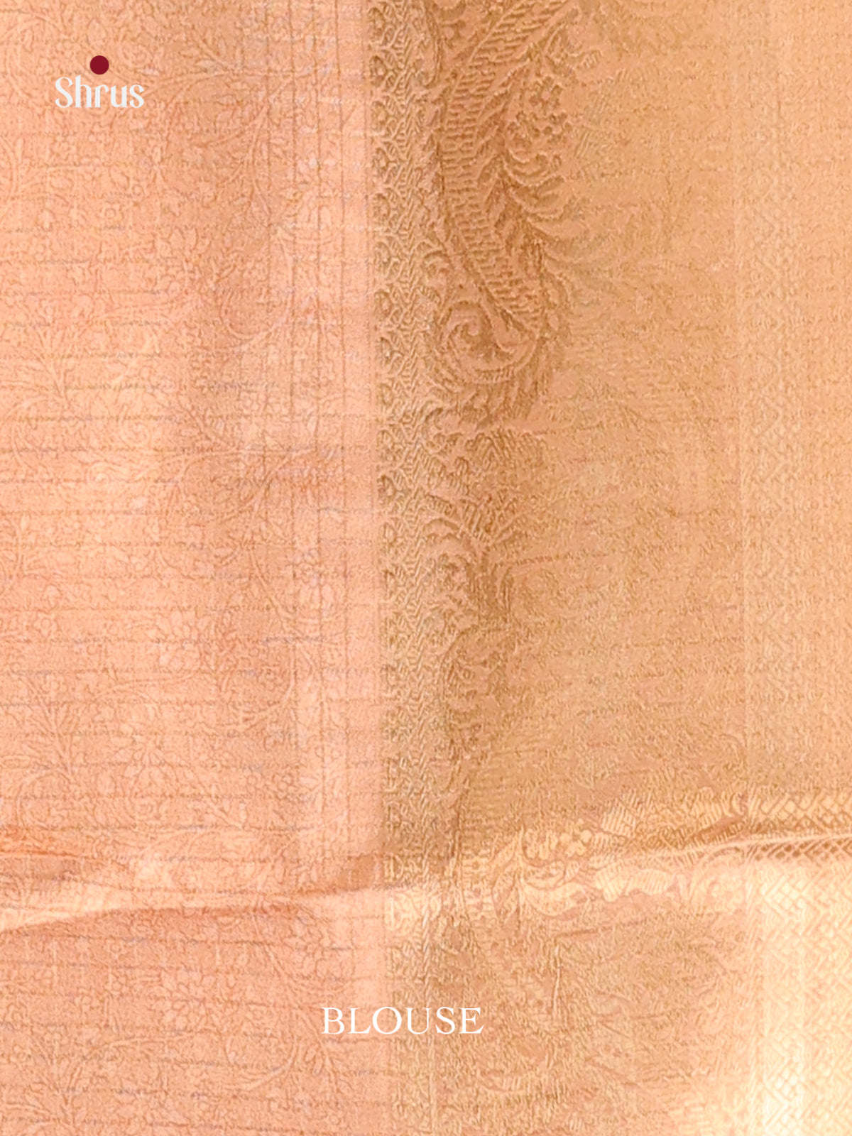 Pista Green & Peach- Semi Dola silk Saree