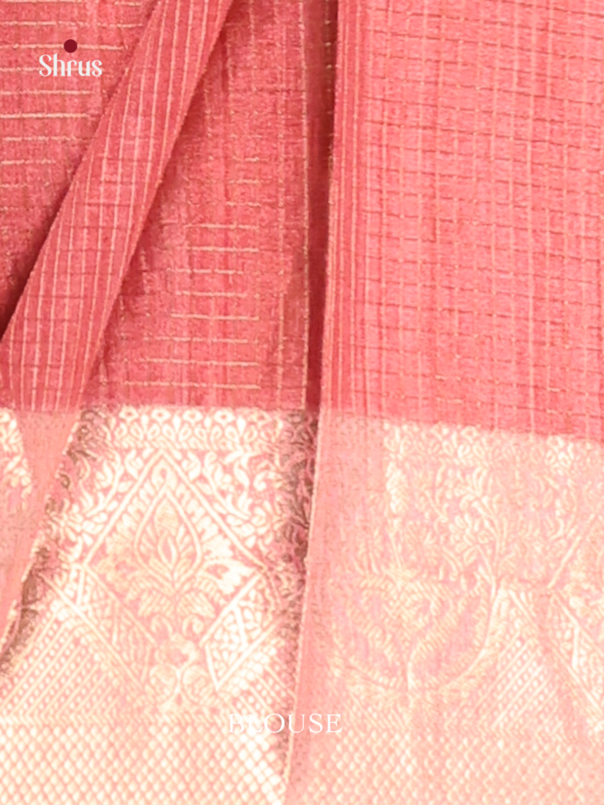 Red & Cream - Semi Dola silk Saree - Shop on Shrus.com