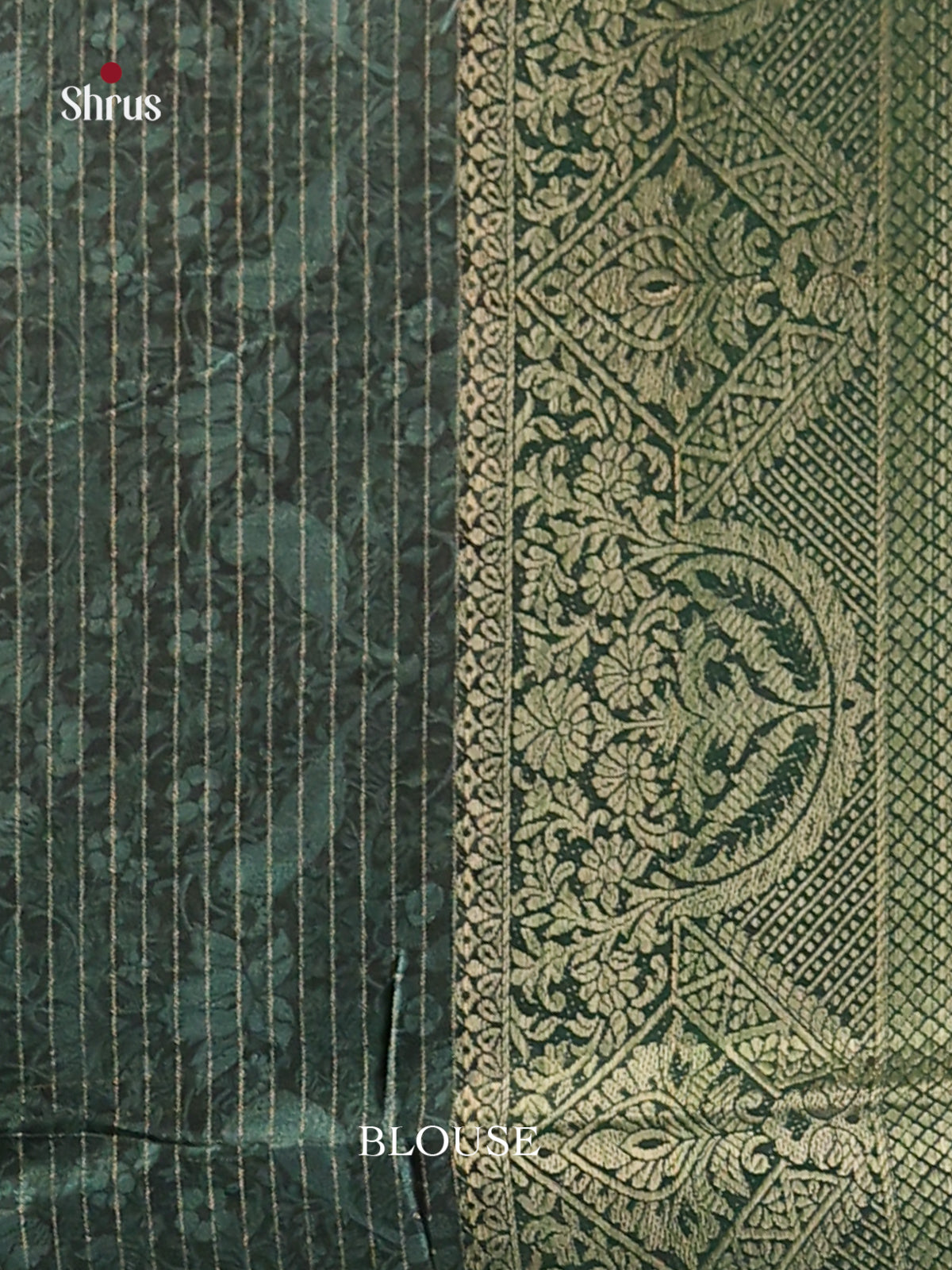 Maroon & Green- Semi Dola silk Saree