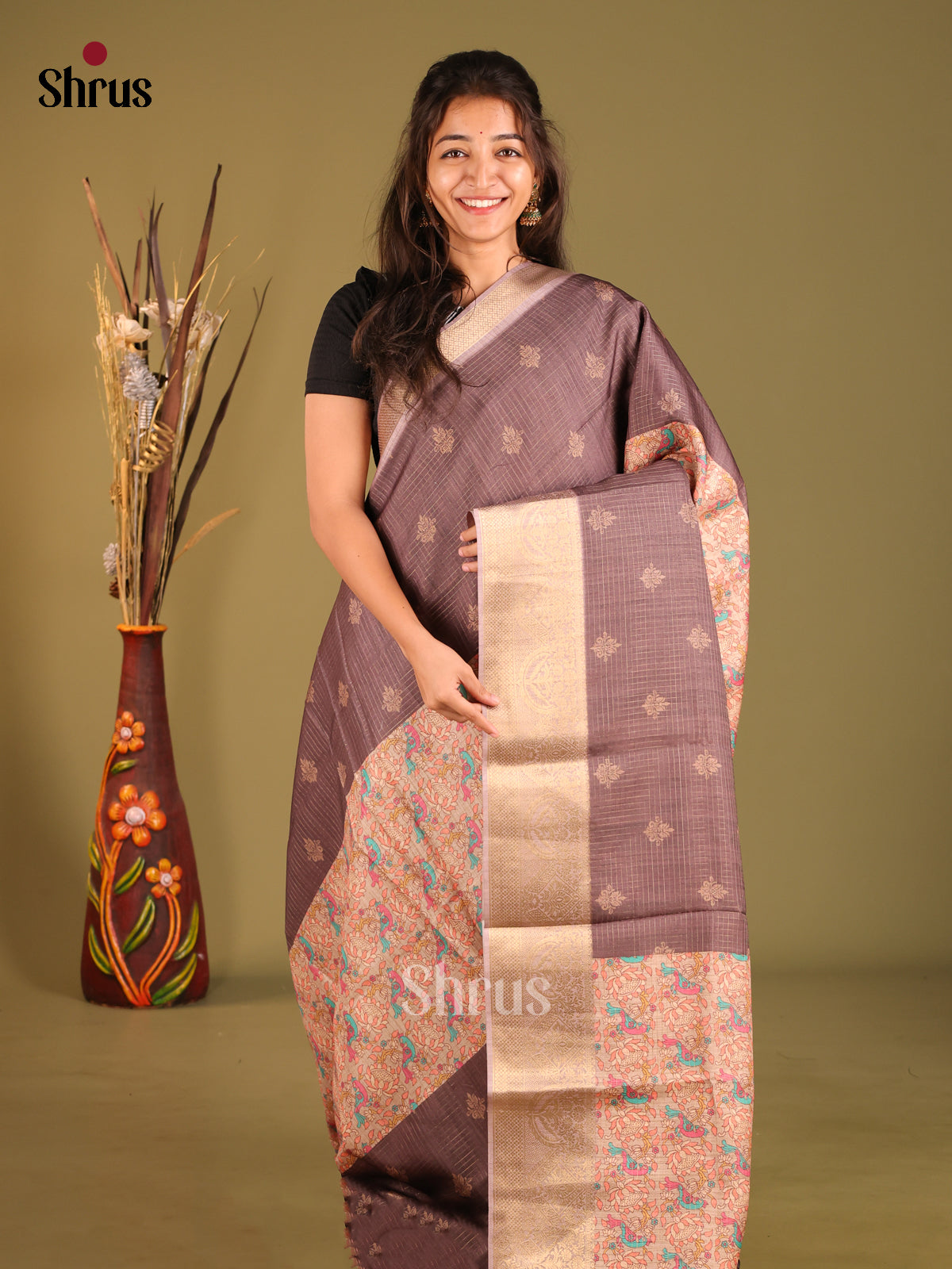 DGS26086 - Semi Dola silk Saree