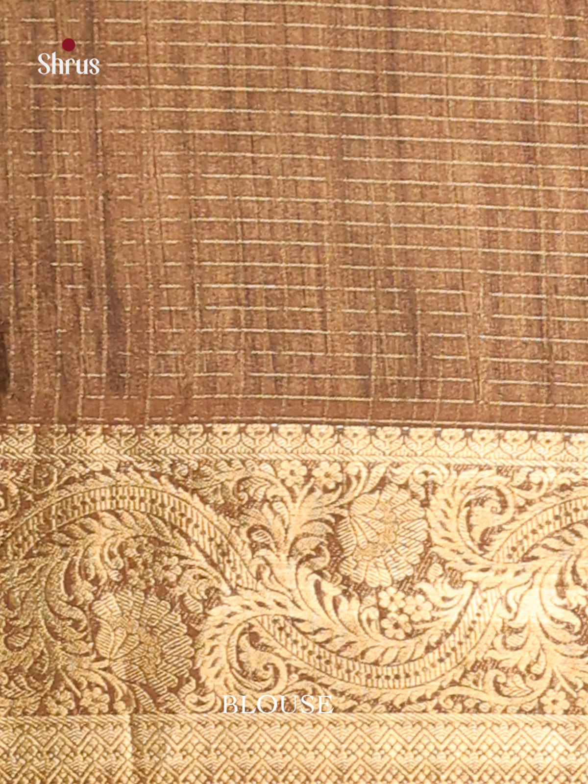 Light Brown - Semi Dola silk Saree