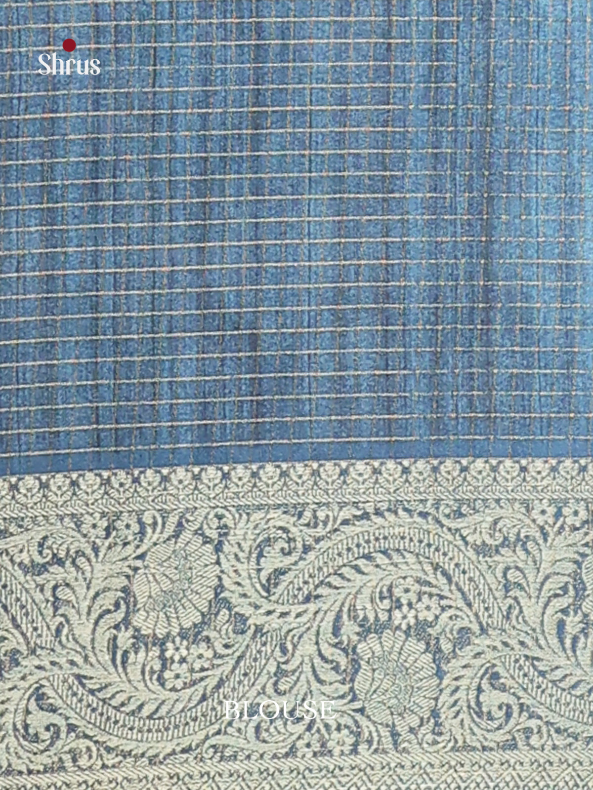 Blue - Semi Dola silk Saree