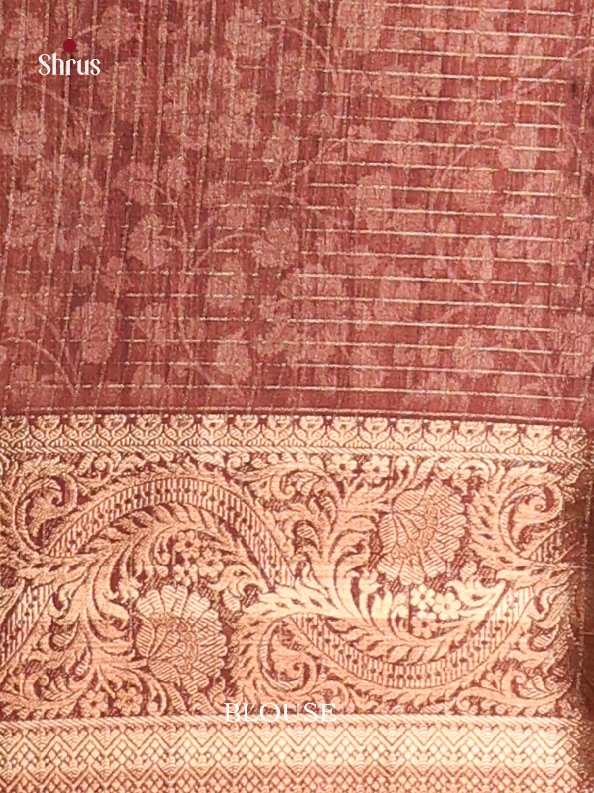 Brown - Semi Dola silk Saree