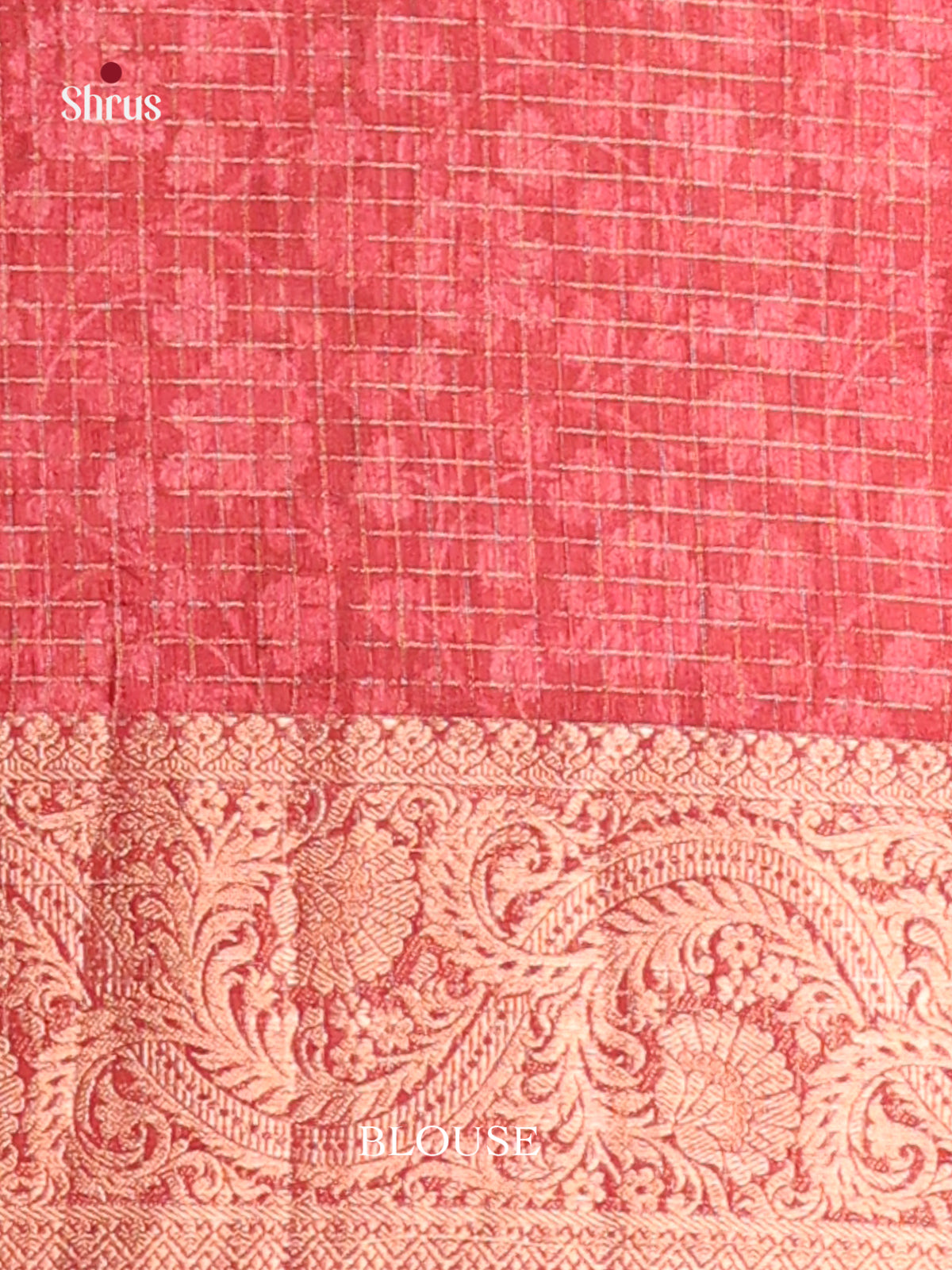 Red - Semi Dola silk Saree