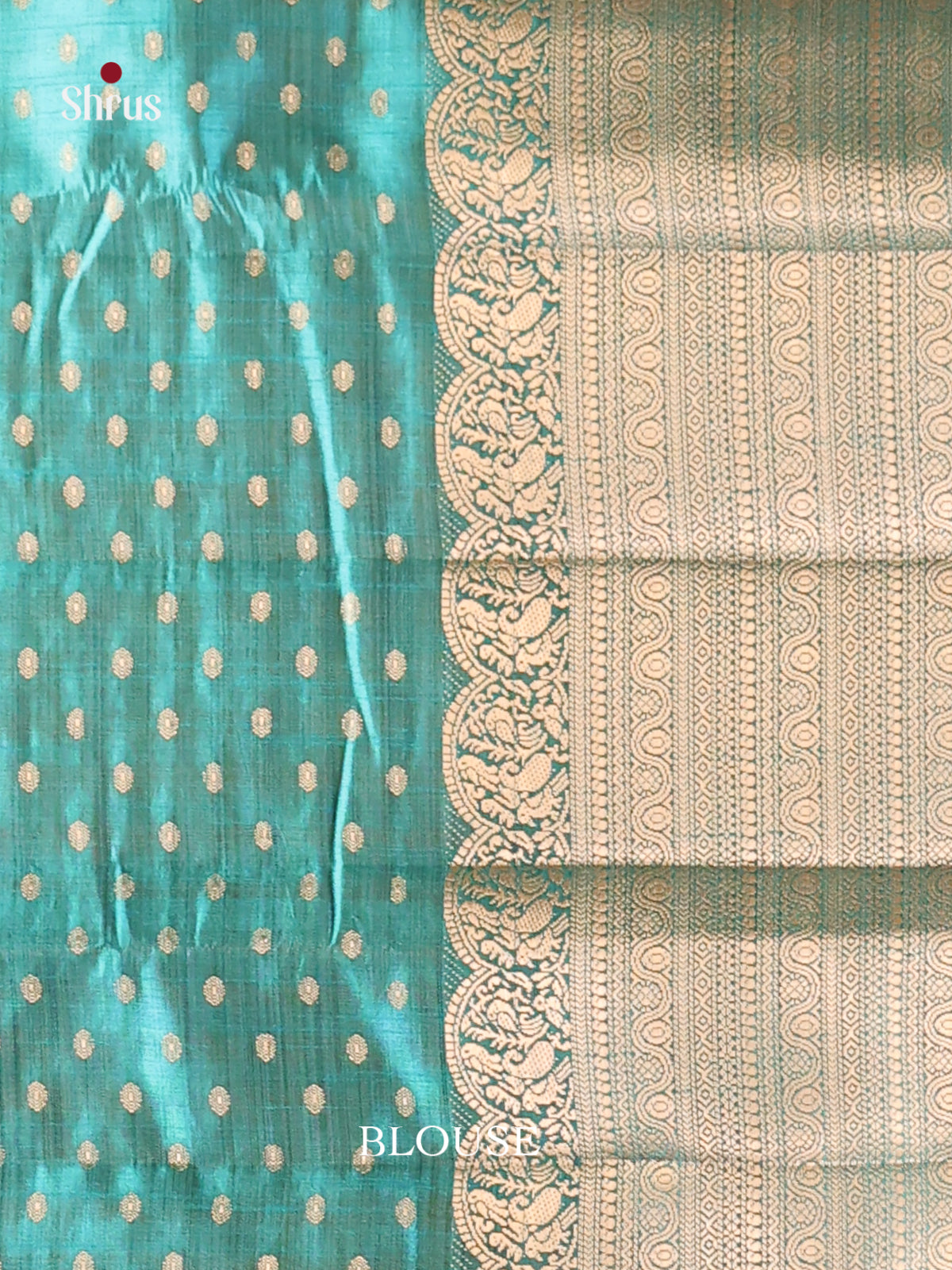 Blue - Semi Rawsilk Saree