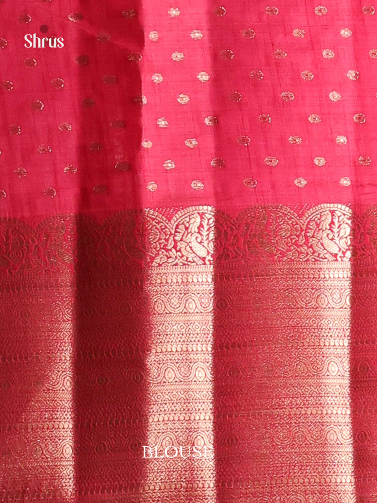 Pink - Semi Rawsilk Saree - Shop on Shrus.com