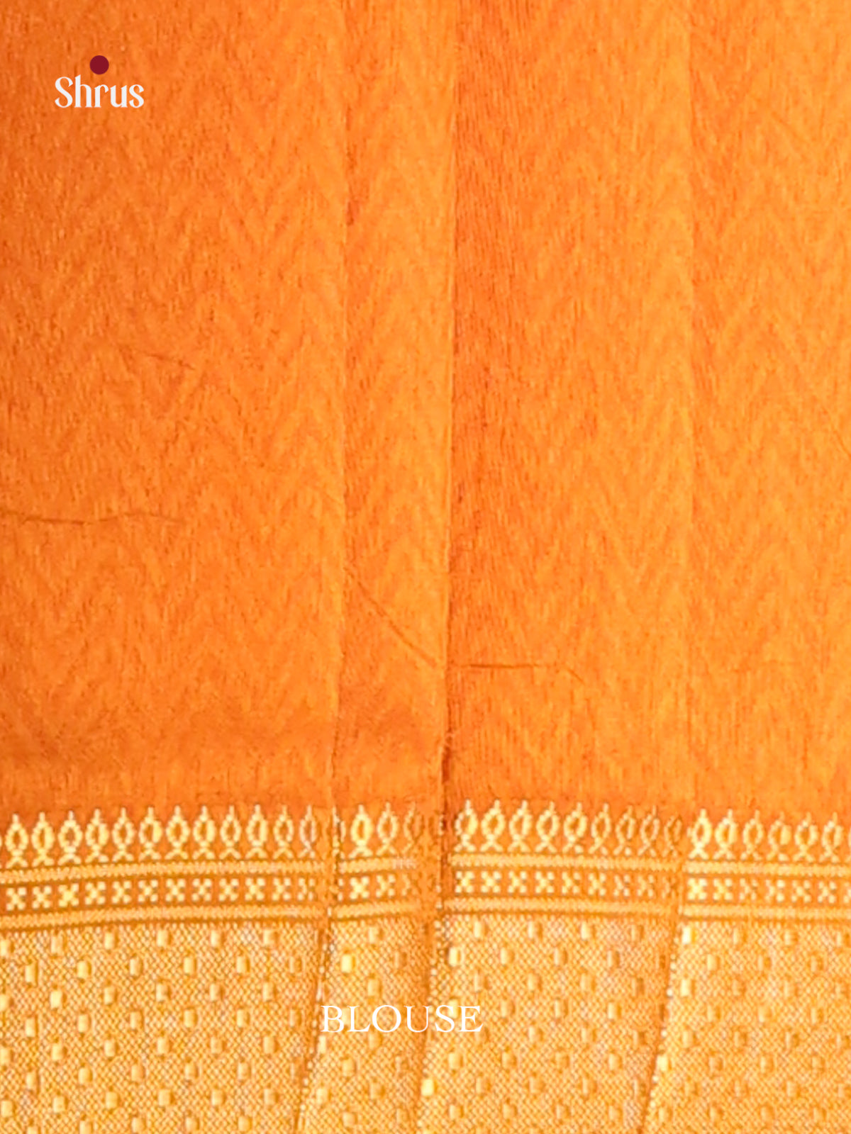 Red & Mustard - Semi Patola Saree - Shop on Shrus.com