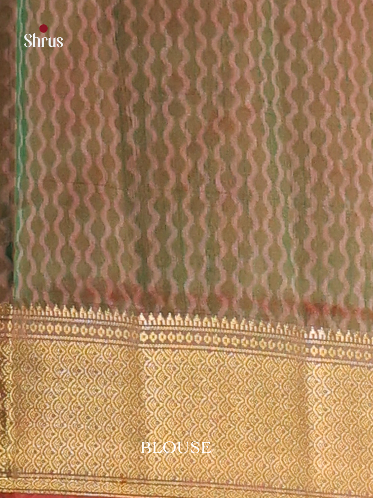 Pink & Green - Semi Patola Saree - Shop on Shrus.com