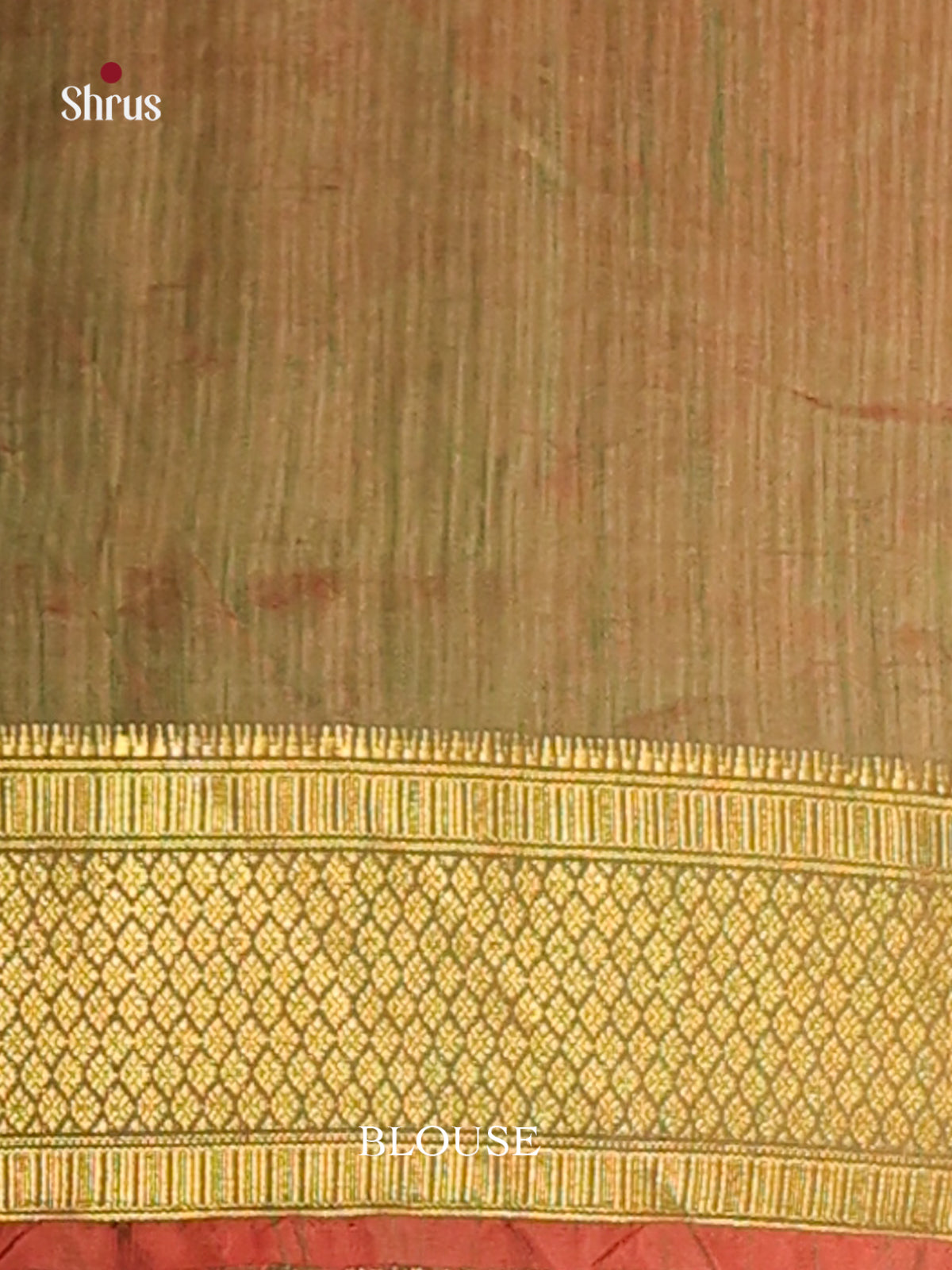 Pink & Army Green - Semi Patola Saree - Shop on Shrus.com