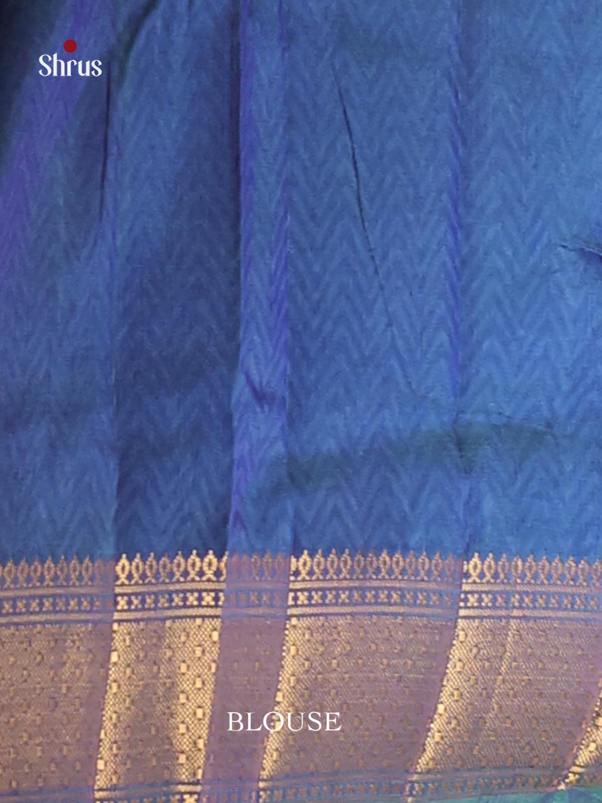 Teal & Blue - Semi Patola Saree - Shop on Shrus.com