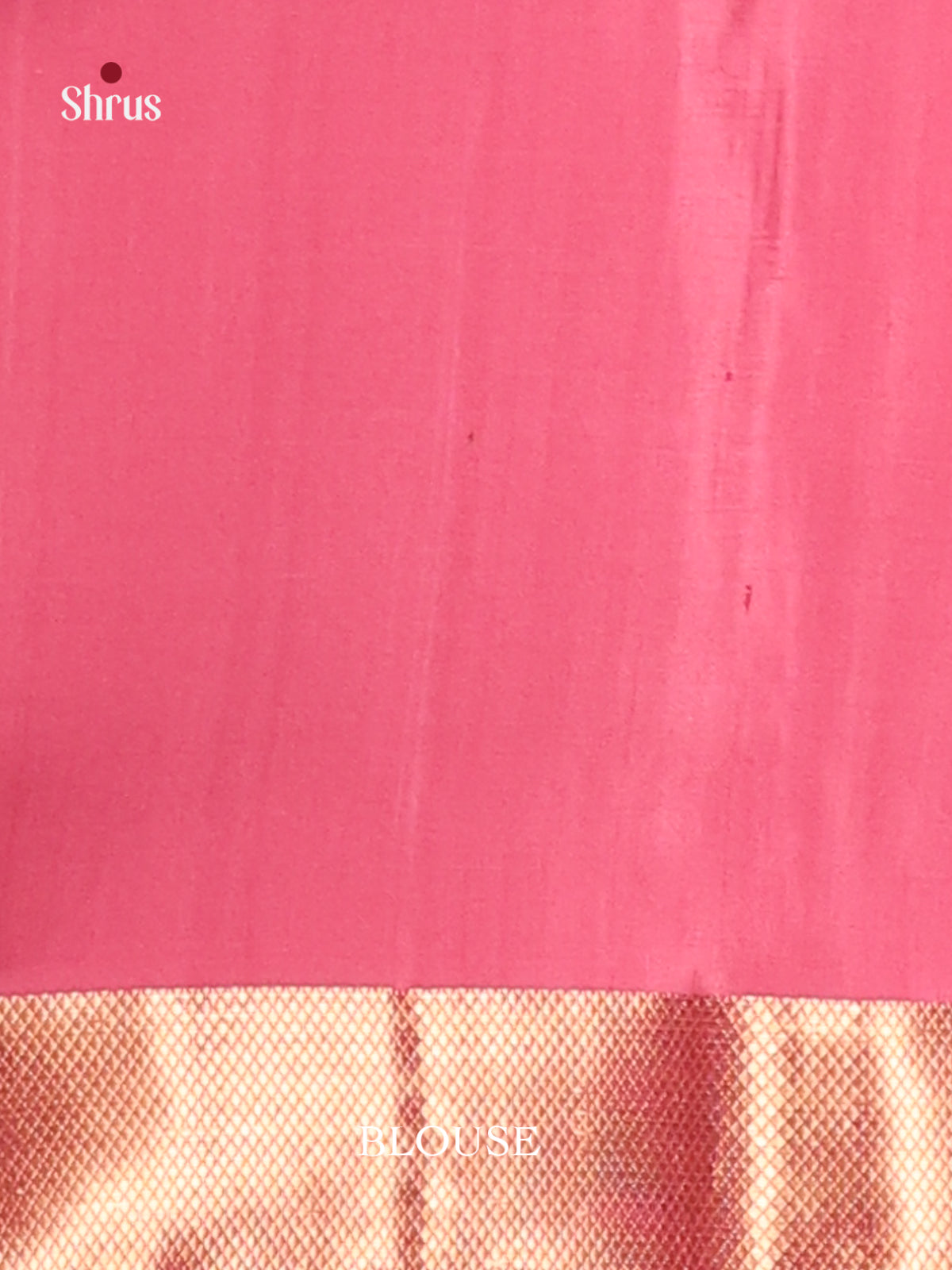 Charming Pink Soft Silk Saree gleams with gold zari buttas-3