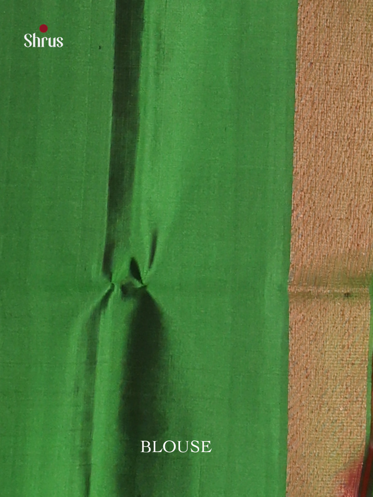 Green single tone Soft Silk Saree with rich zari pallu-3