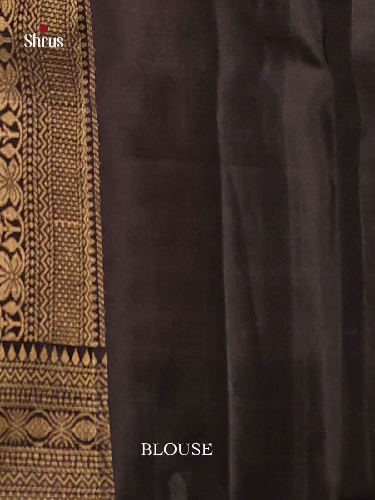 Pink & Black Soft Silk Saree with zari floral nestling brocade - Shop on Shrus.com