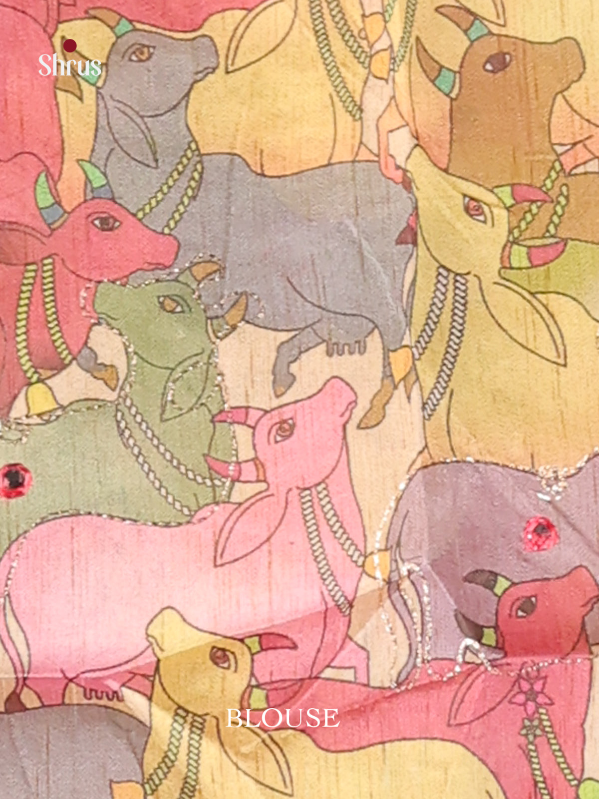 Maroon- Semi Tussar Saree