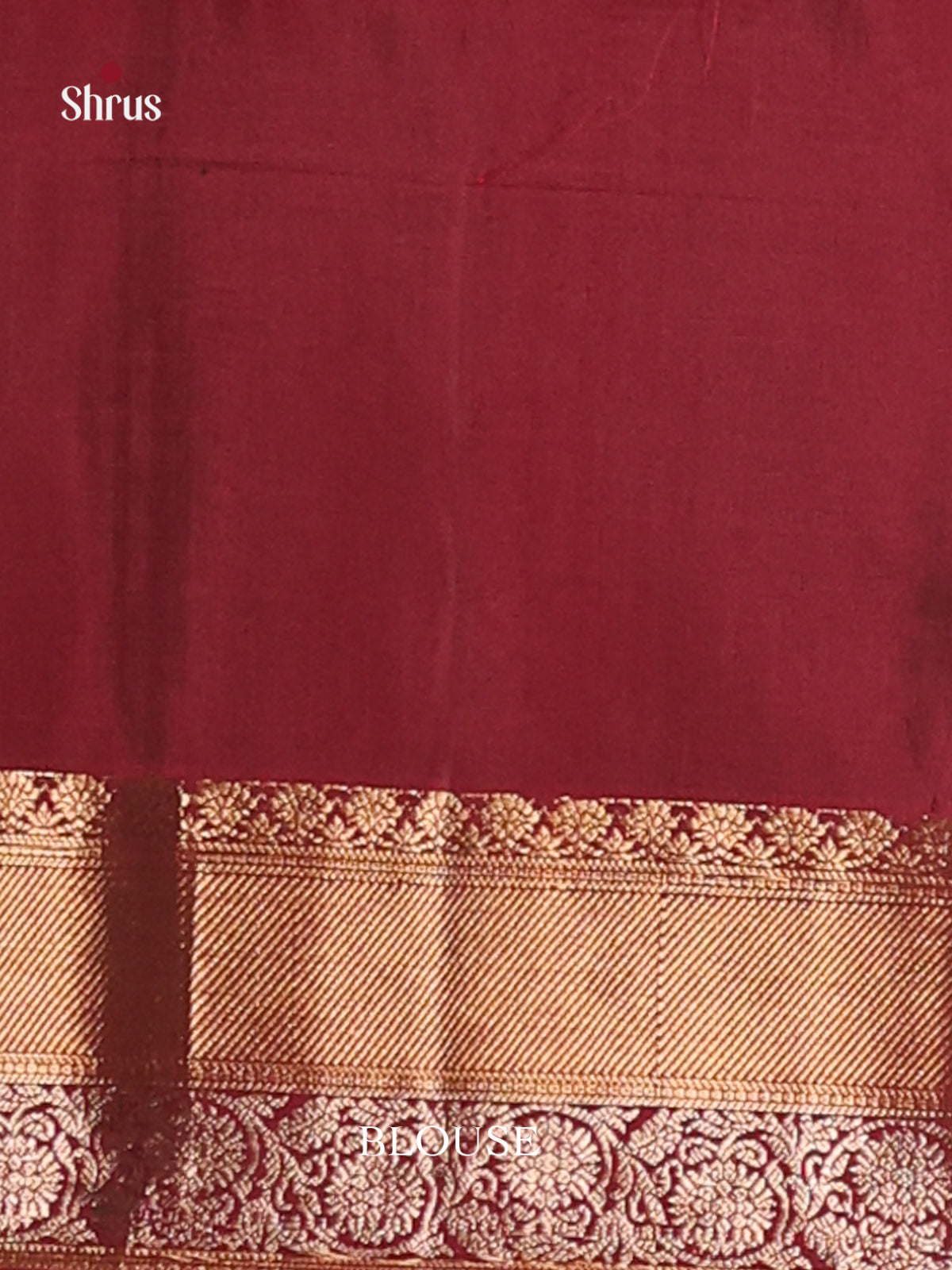 Green & Maroon Soft Silk Saree with rich contrast zari border-3
