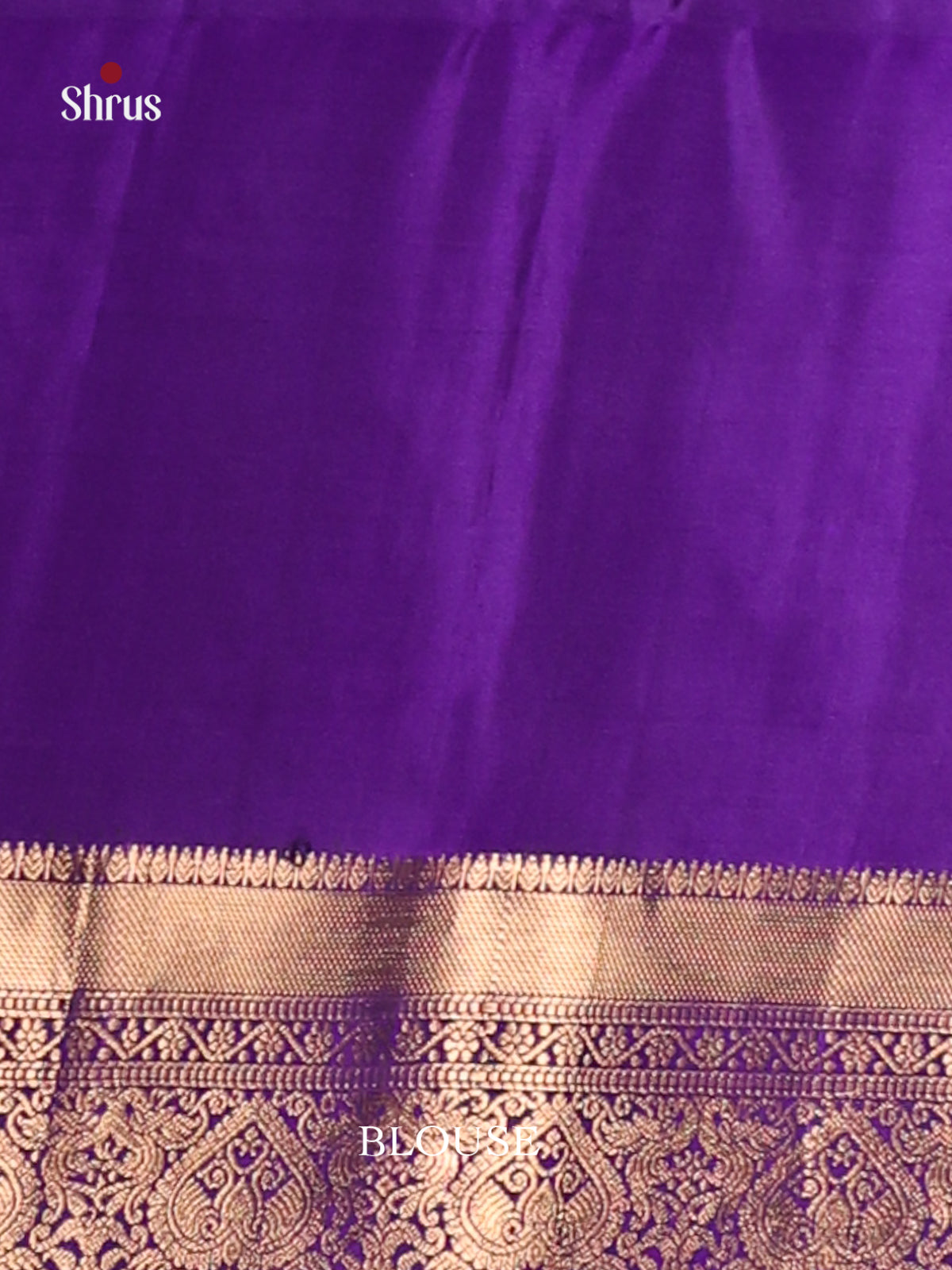 Blue & Violet Soft Silk Saree with zari paisley buttas-3