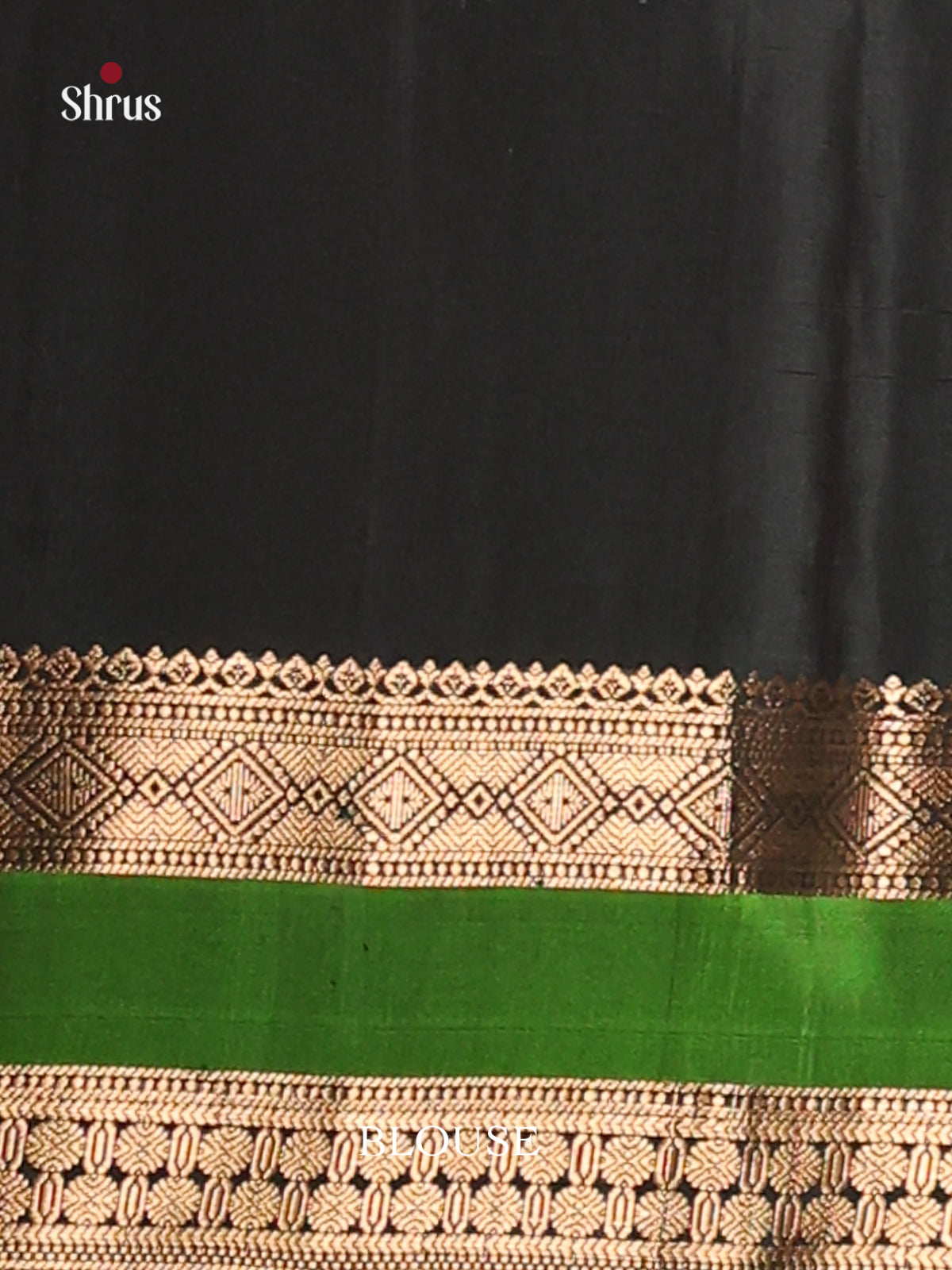 Maroon & Green Soft Silk Saree with contrast rettaipet zari border-3