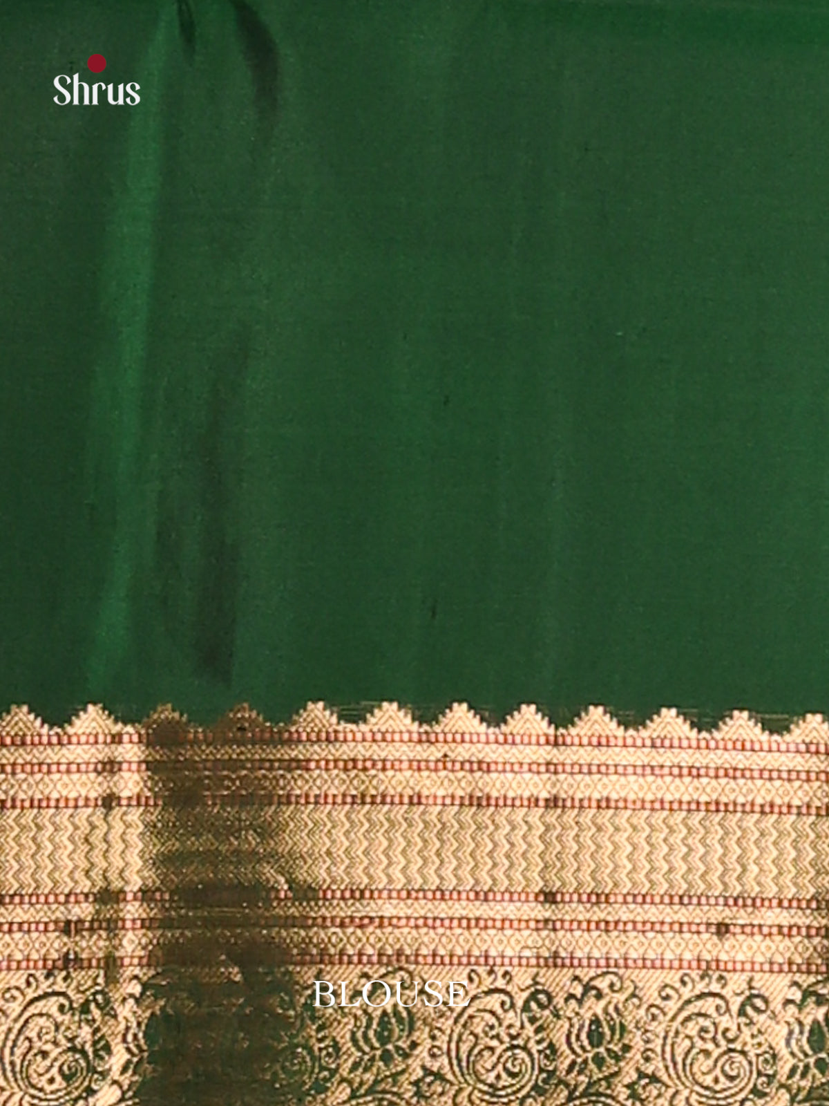 Rust & Green Soft Silk Saree sizzles with zari stripes-3
