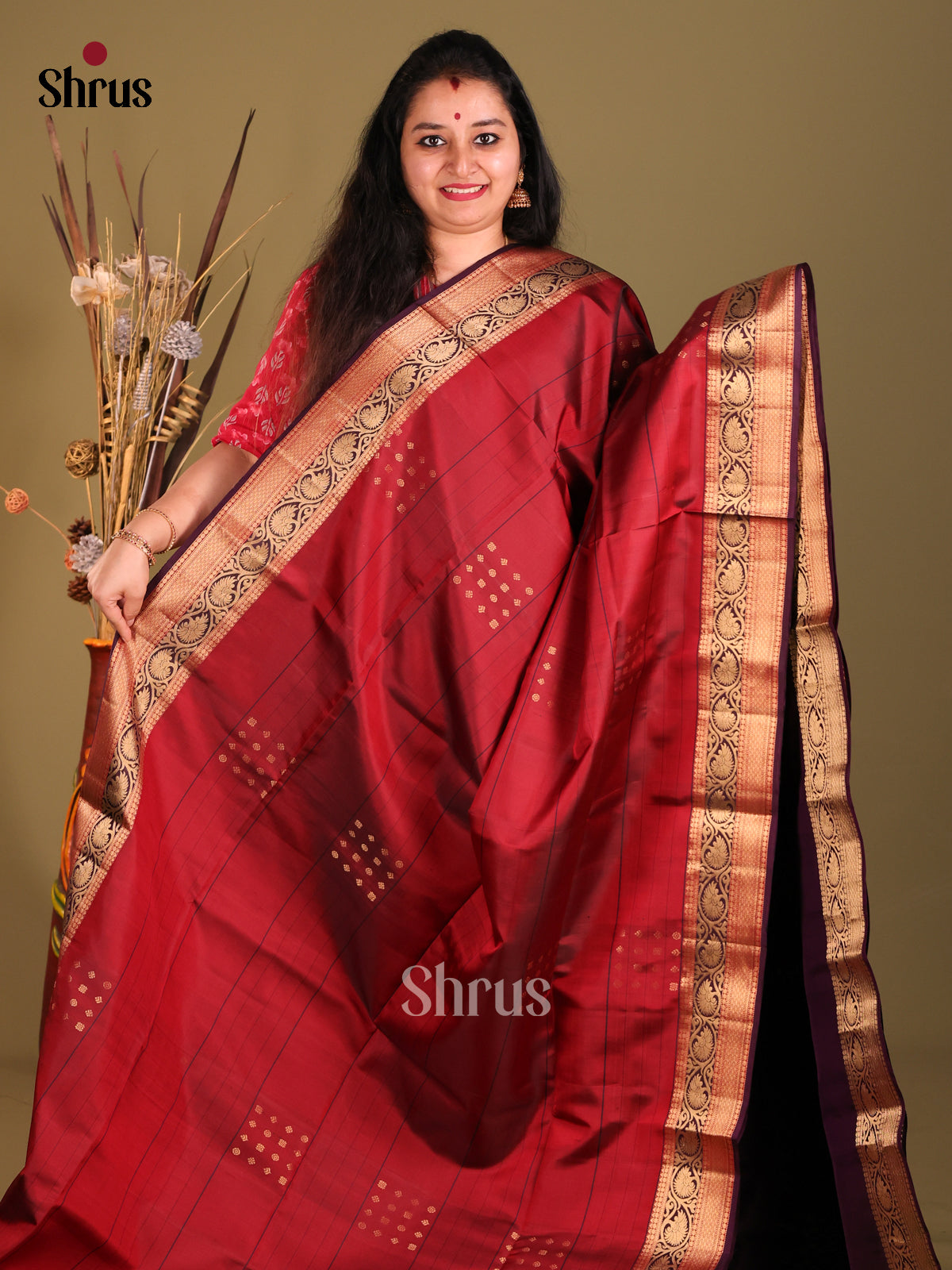 DGS30502-Soft Silk Saree-2