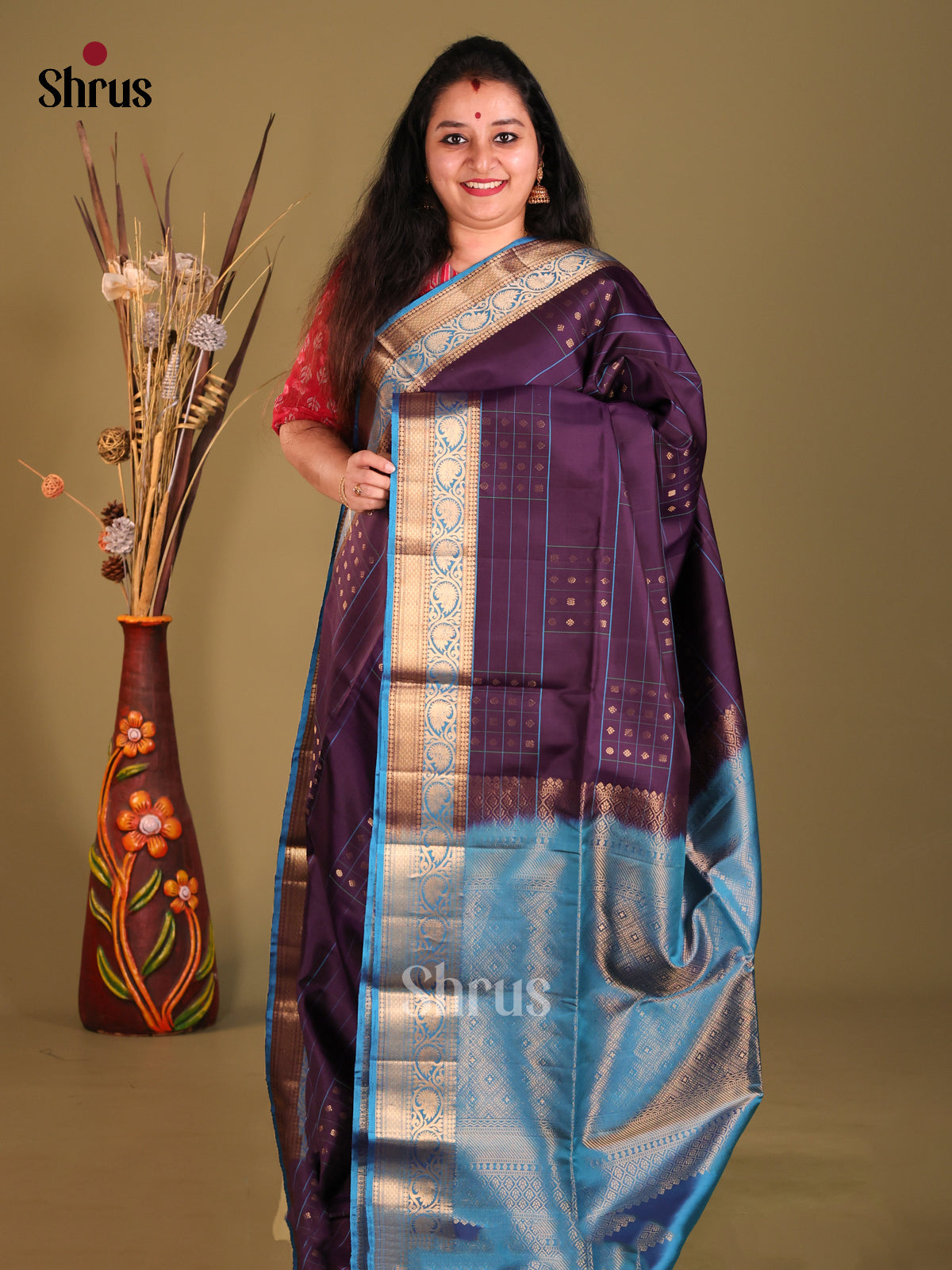 DGS30503-Soft Silk Saree - Shop on Shrus.com