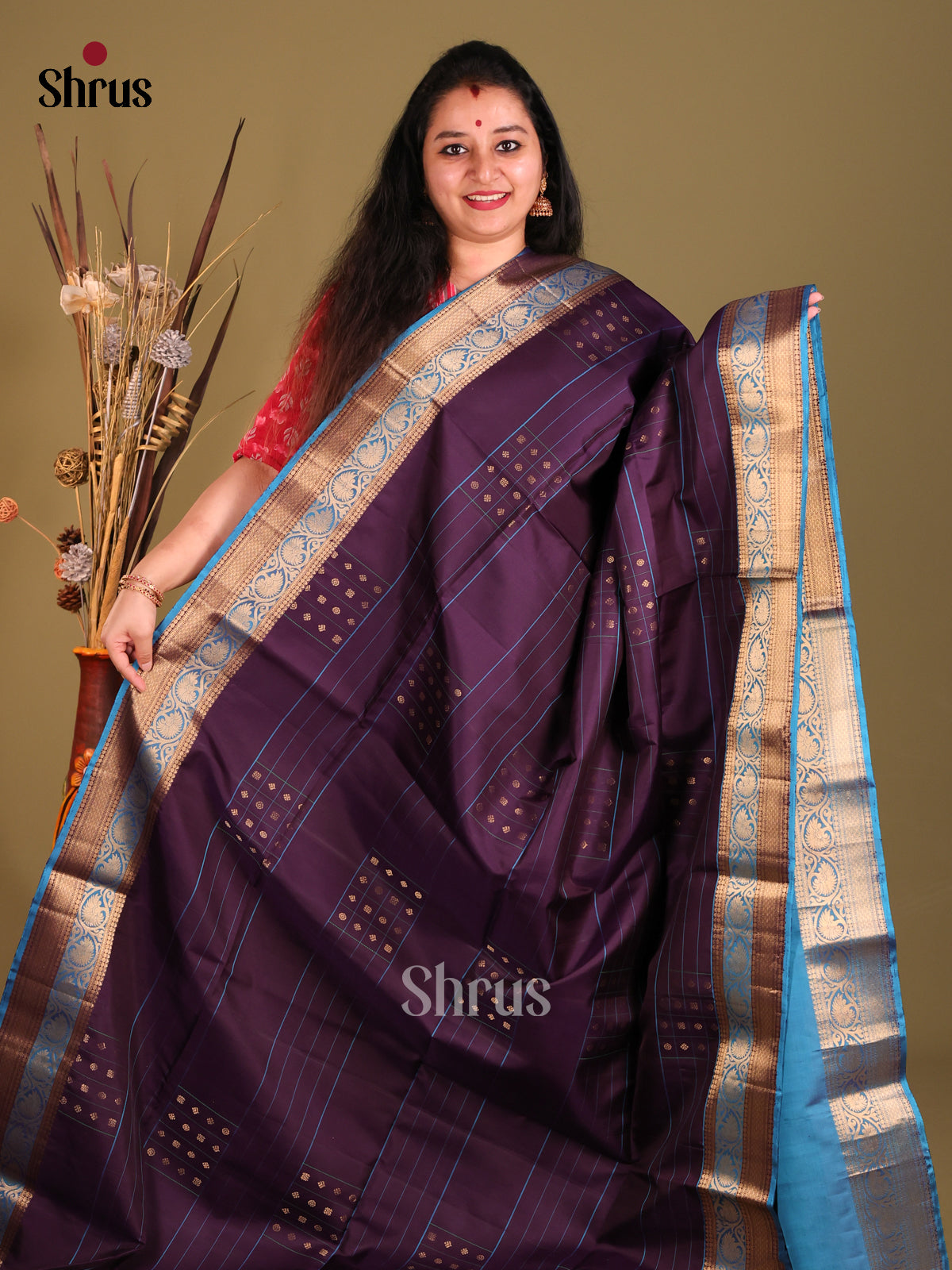 DGS30503-Soft Silk Saree - Shop on Shrus.com