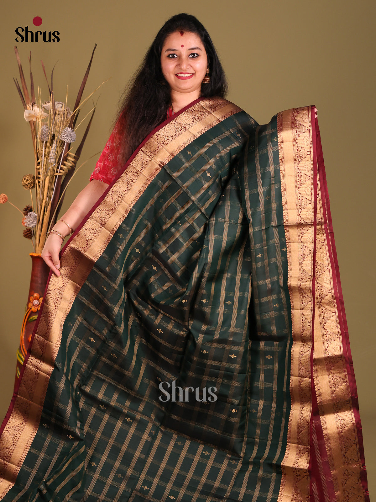 DGS30507-Soft Silk Saree-2