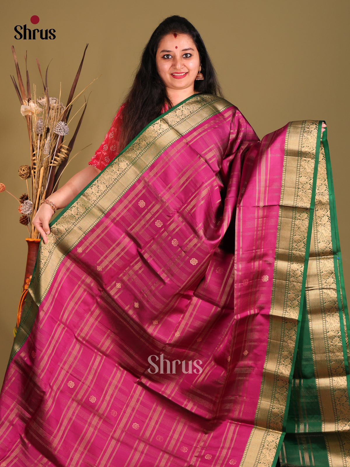 DGS30508-Soft Silk Saree-2