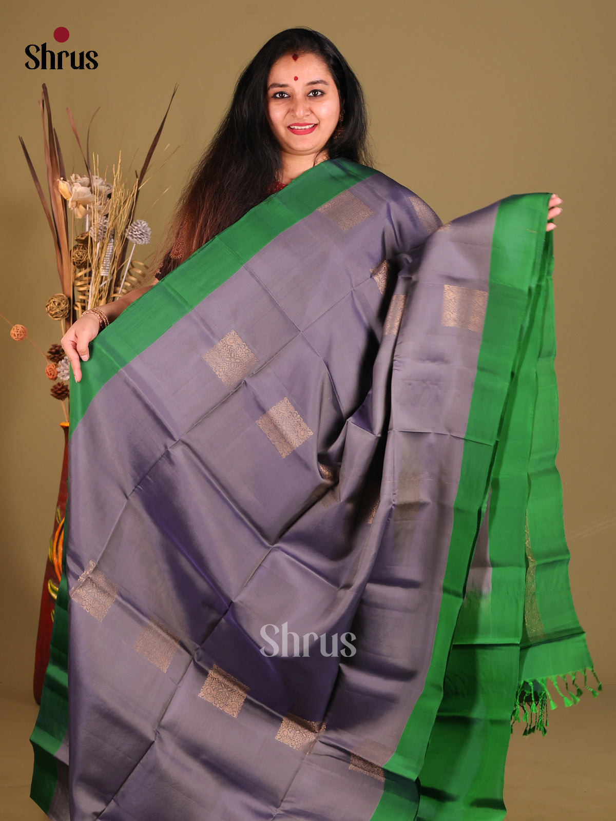 DGS30520 - Softsilk-halfpure Saree - Shop on Shrus.com