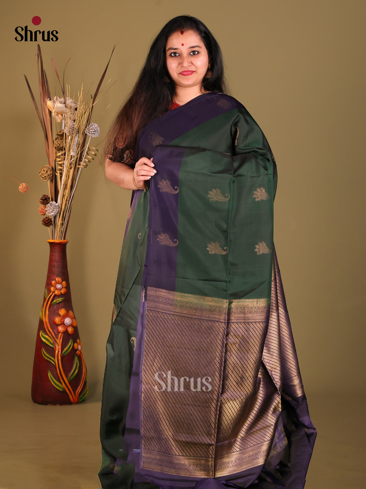 DGS30524 - Softsilk-halfpure Saree - Shop on Shrus.com