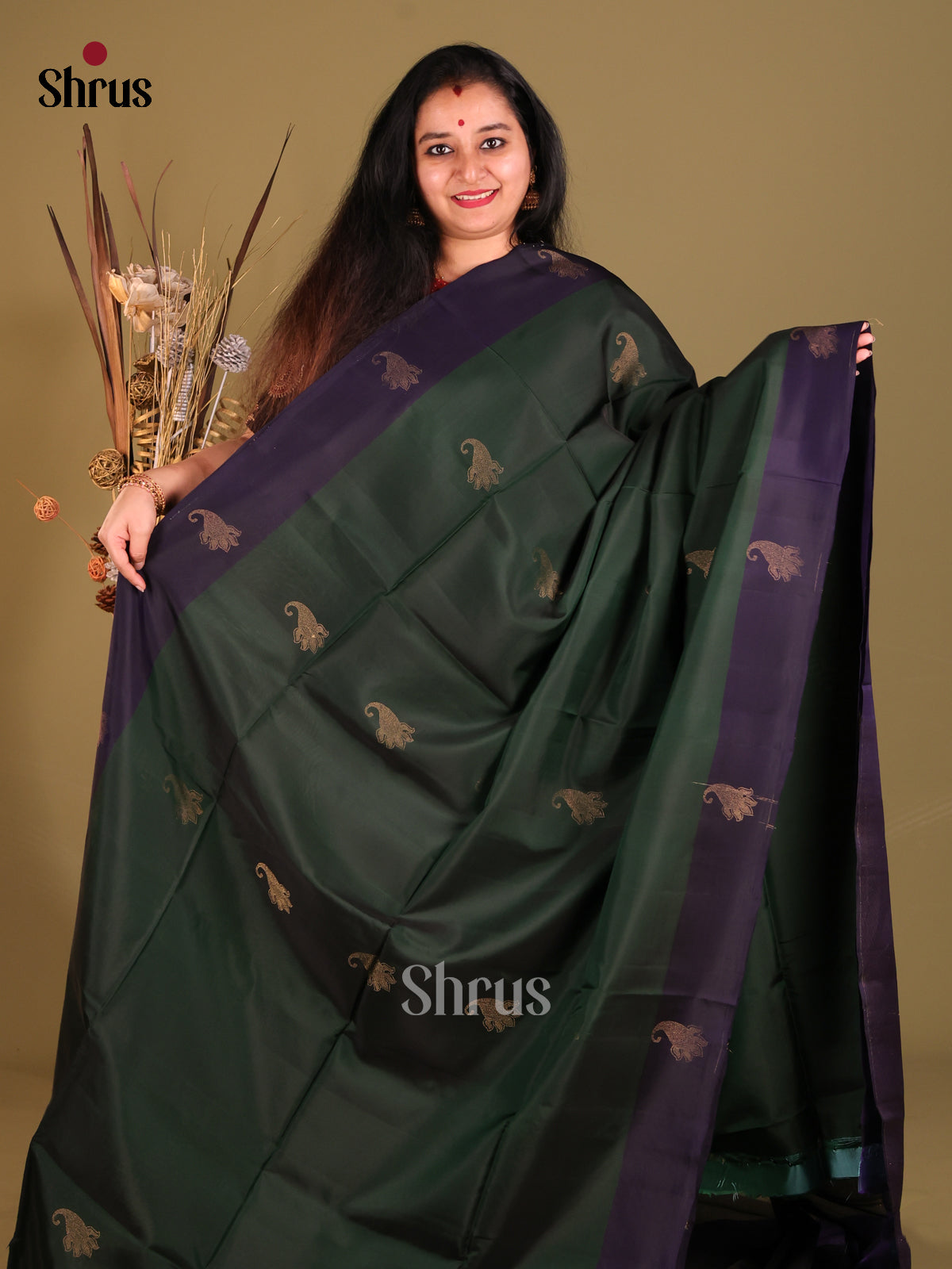 DGS30524 - Softsilk-halfpure Saree - Shop on Shrus.com