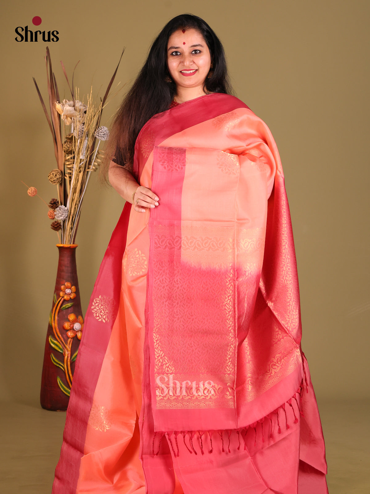 DGS30531 - Softsilk-halfpure Saree - Shop on Shrus.com