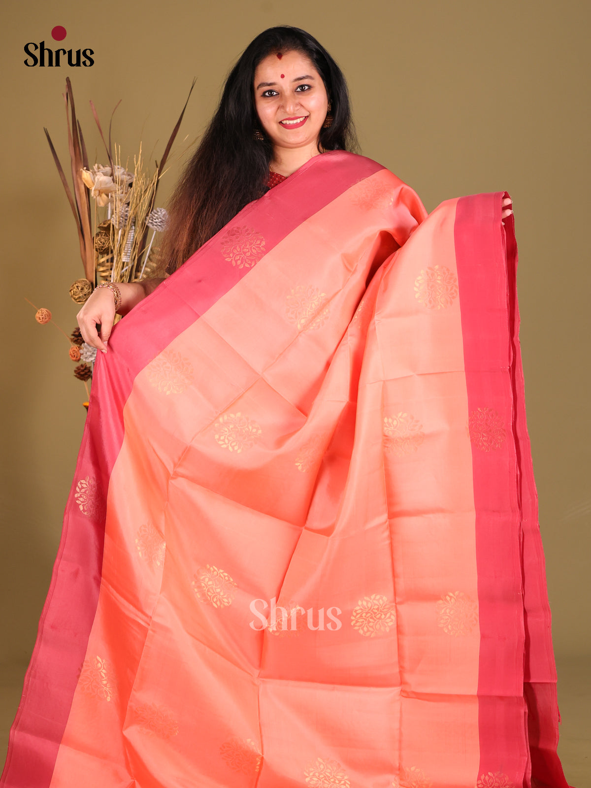 DGS30531 - Softsilk-halfpure Saree - Shop on Shrus.com