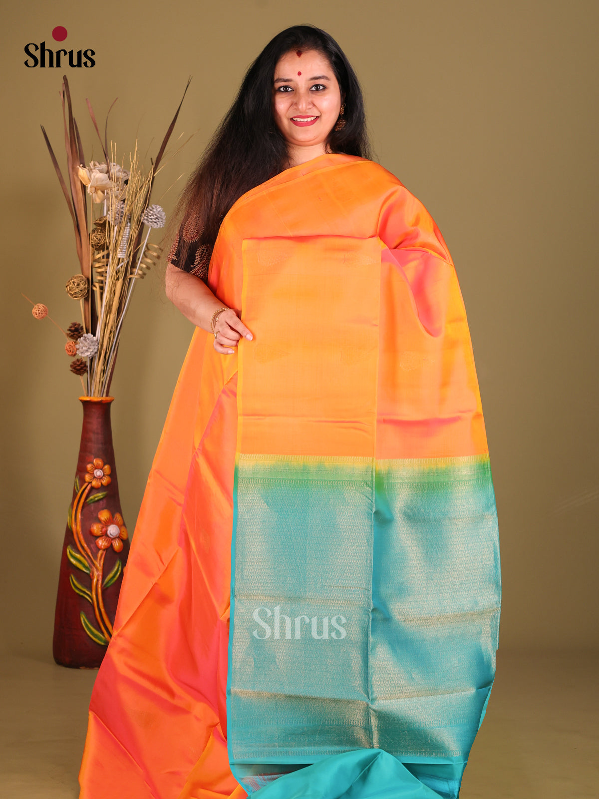 DGS30533 - Softsilk-halfpure Saree - Shop on Shrus.com