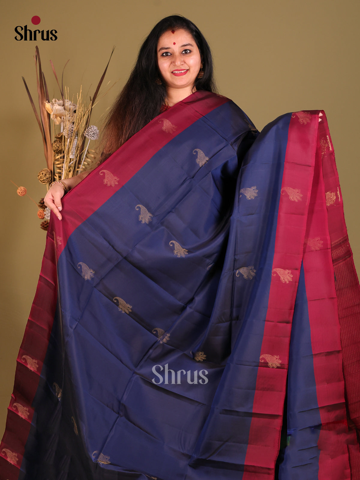 DGS30541 - Softsilk-halfpure Saree - Shop on Shrus.com