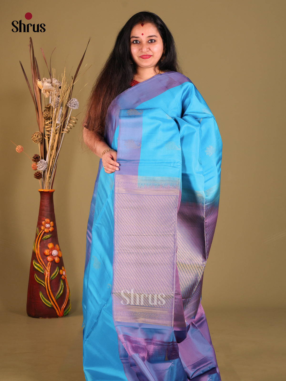DGS30545 - Softsilk-halfpure Saree - Shop on Shrus.com