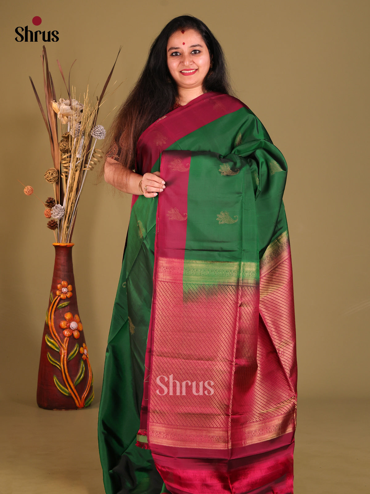 DGS30546 - Softsilk-halfpure Saree - Shop on Shrus.com