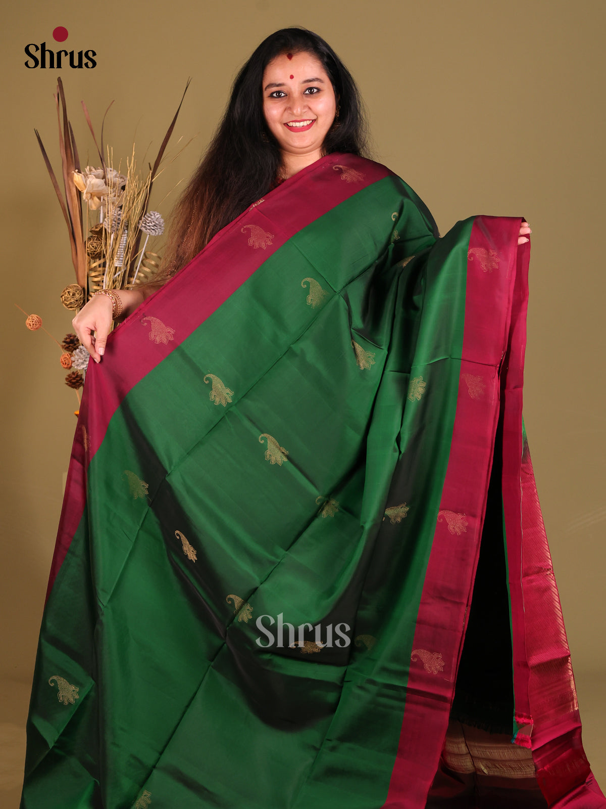 DGS30546 - Softsilk-halfpure Saree - Shop on Shrus.com