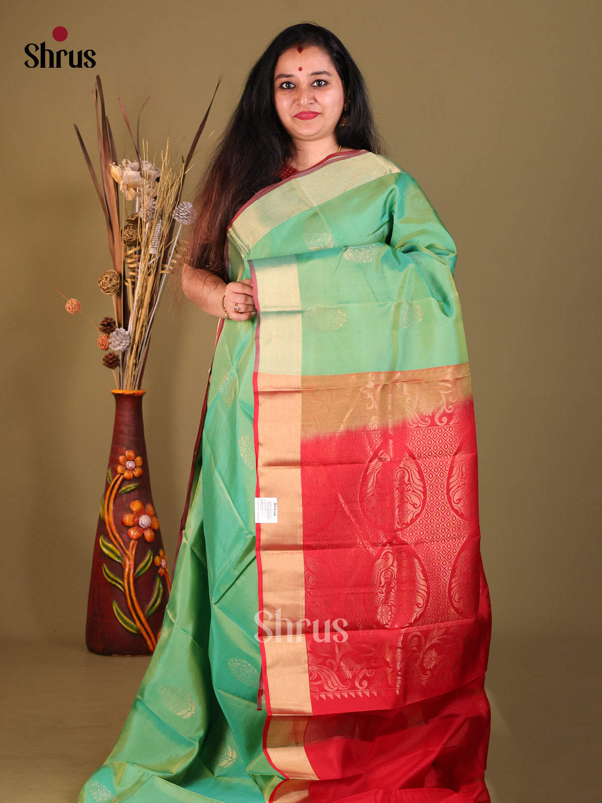 DGS30547 - Softsilk-halfpure Saree - Shop on Shrus.com